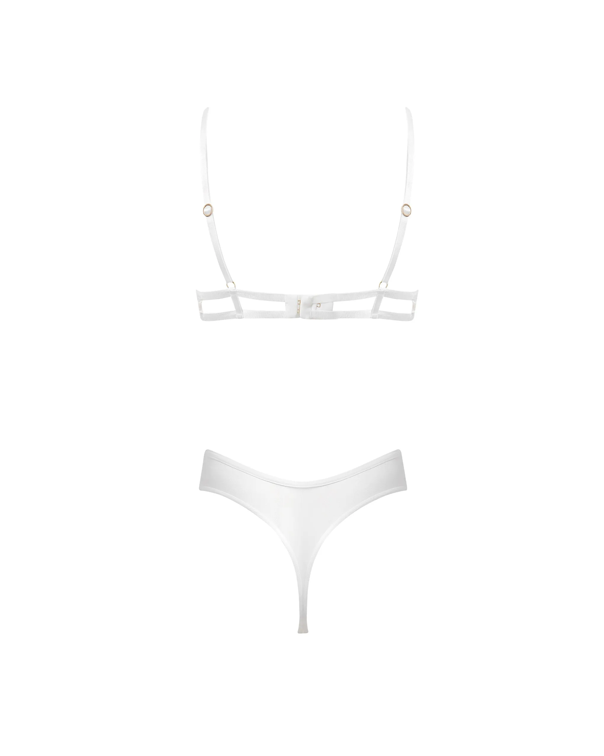 Marisa Wired Bodysuit White/Sheer