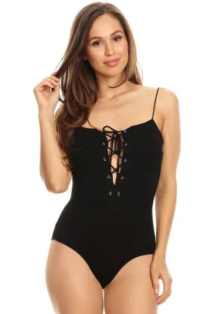 MASON LACE UP BODYSUIT