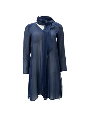 Max Mara Women's Blue Ghirba Open Front Jacket Size 2 NWT