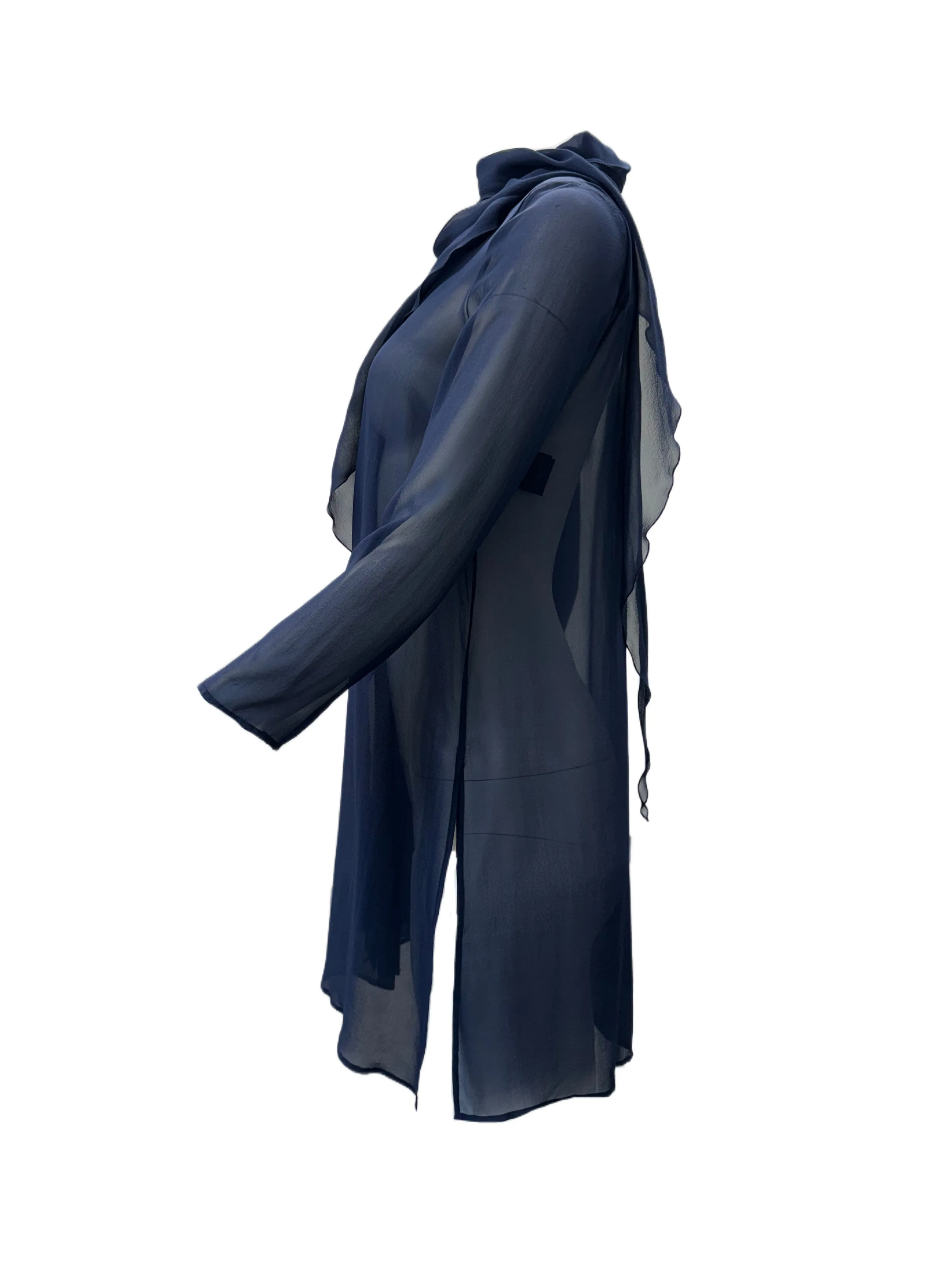 Max Mara Women's Blue Ghirba Open Front Jacket Size 2 NWT