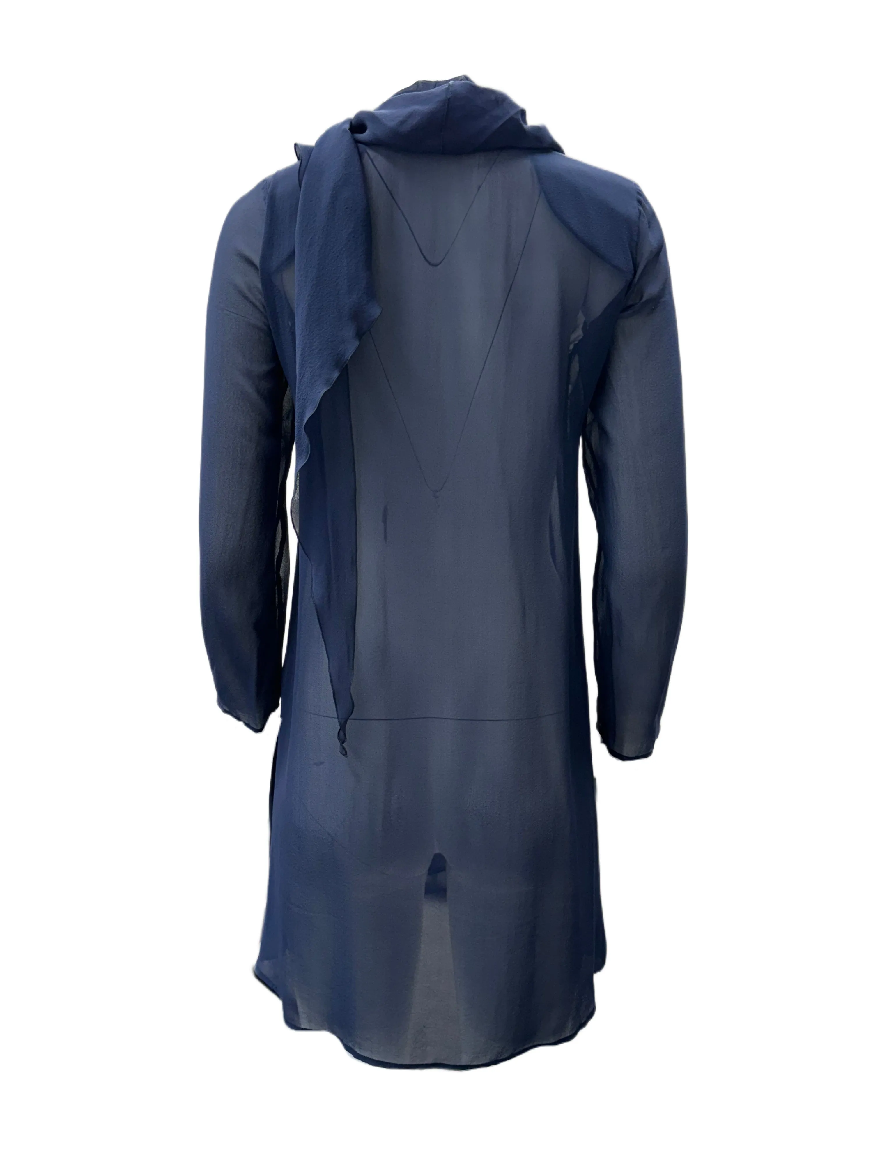Max Mara Women's Blue Ghirba Open Front Jacket Size 2 NWT