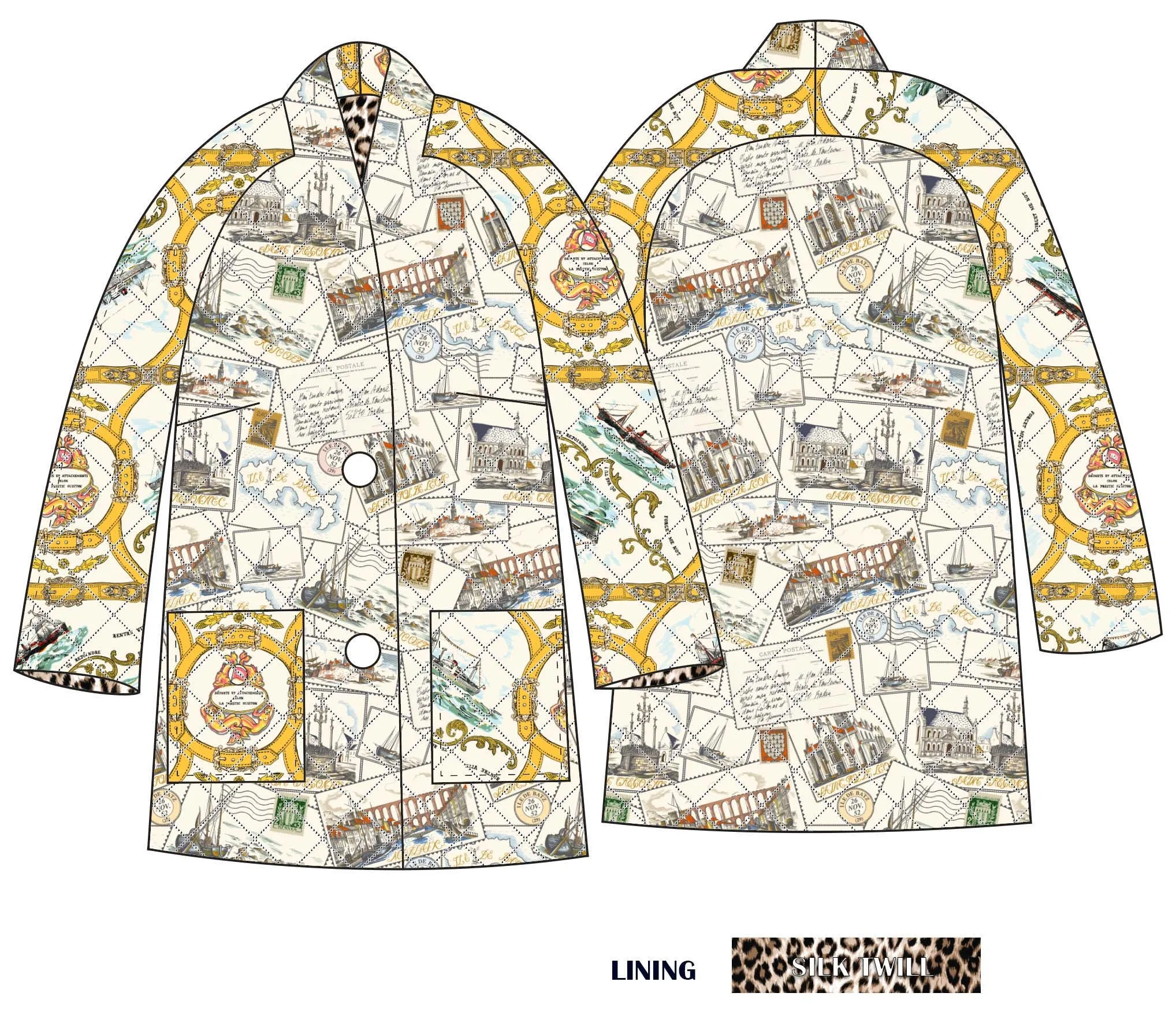 Mela Jacket in Post Card