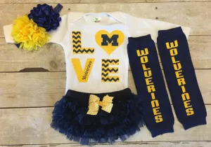 Michigan Wolverines Infant Outfit