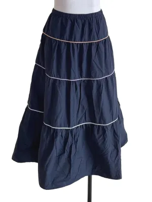 Midnight Blue Tiered Skirt TCL