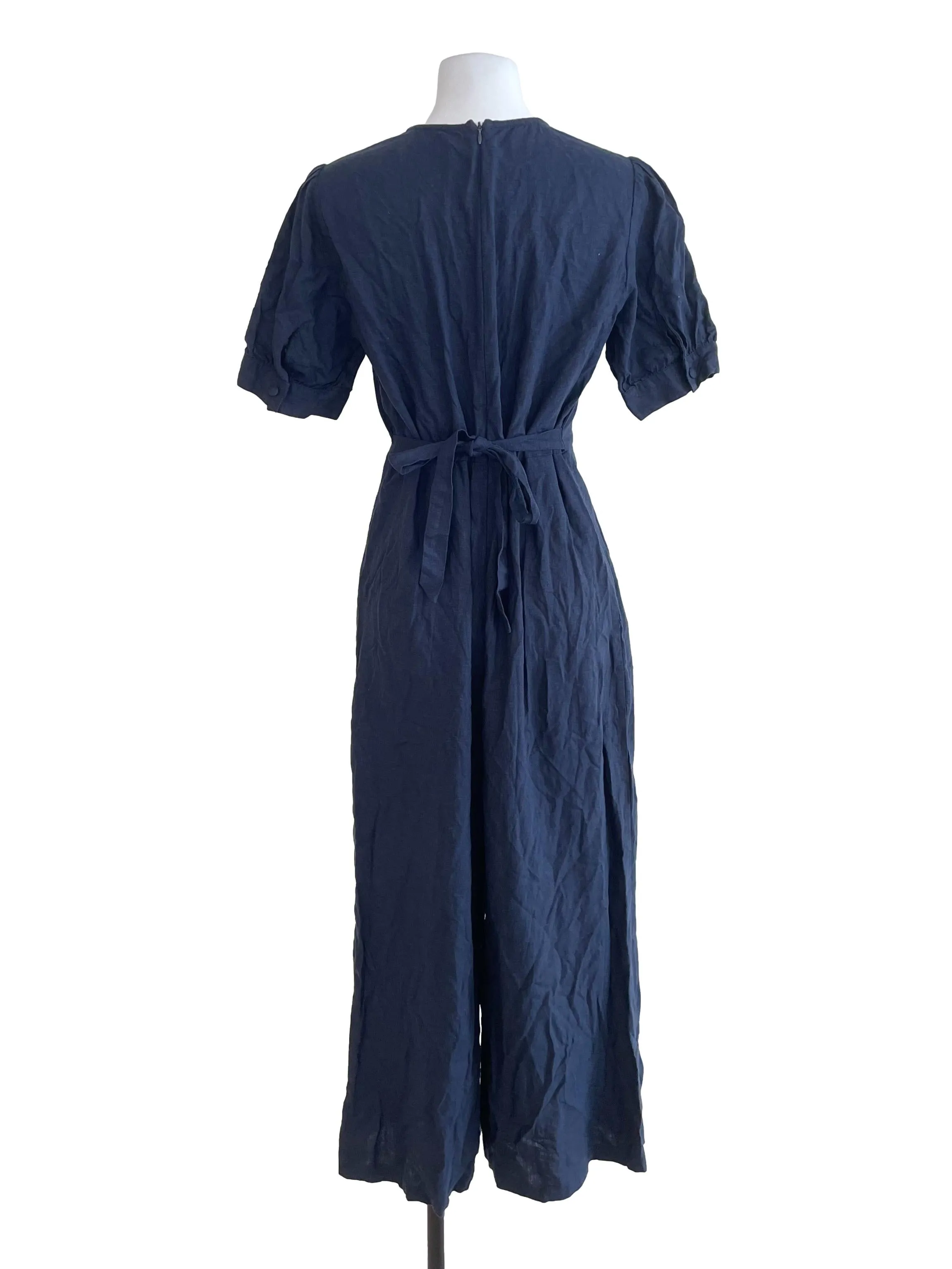 Midnight Blue V Neck Jumpsuit