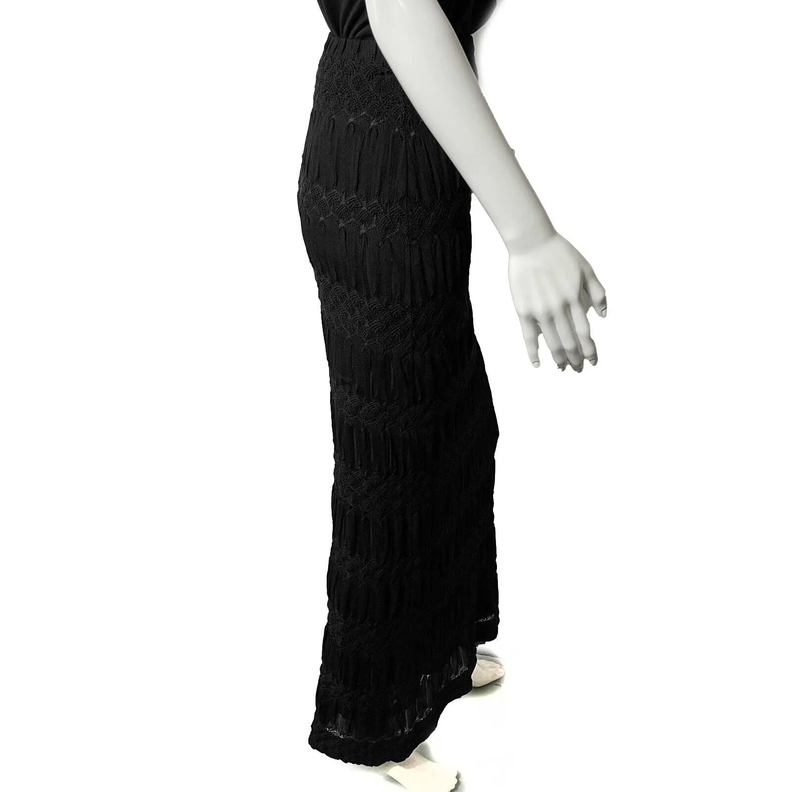 Missoni - Pristine - Knit Tiered Maxi Skirt - Black - 38 US XS