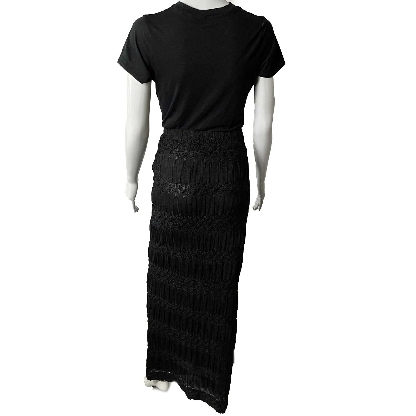 Missoni - Pristine - Knit Tiered Maxi Skirt - Black - 38 US XS