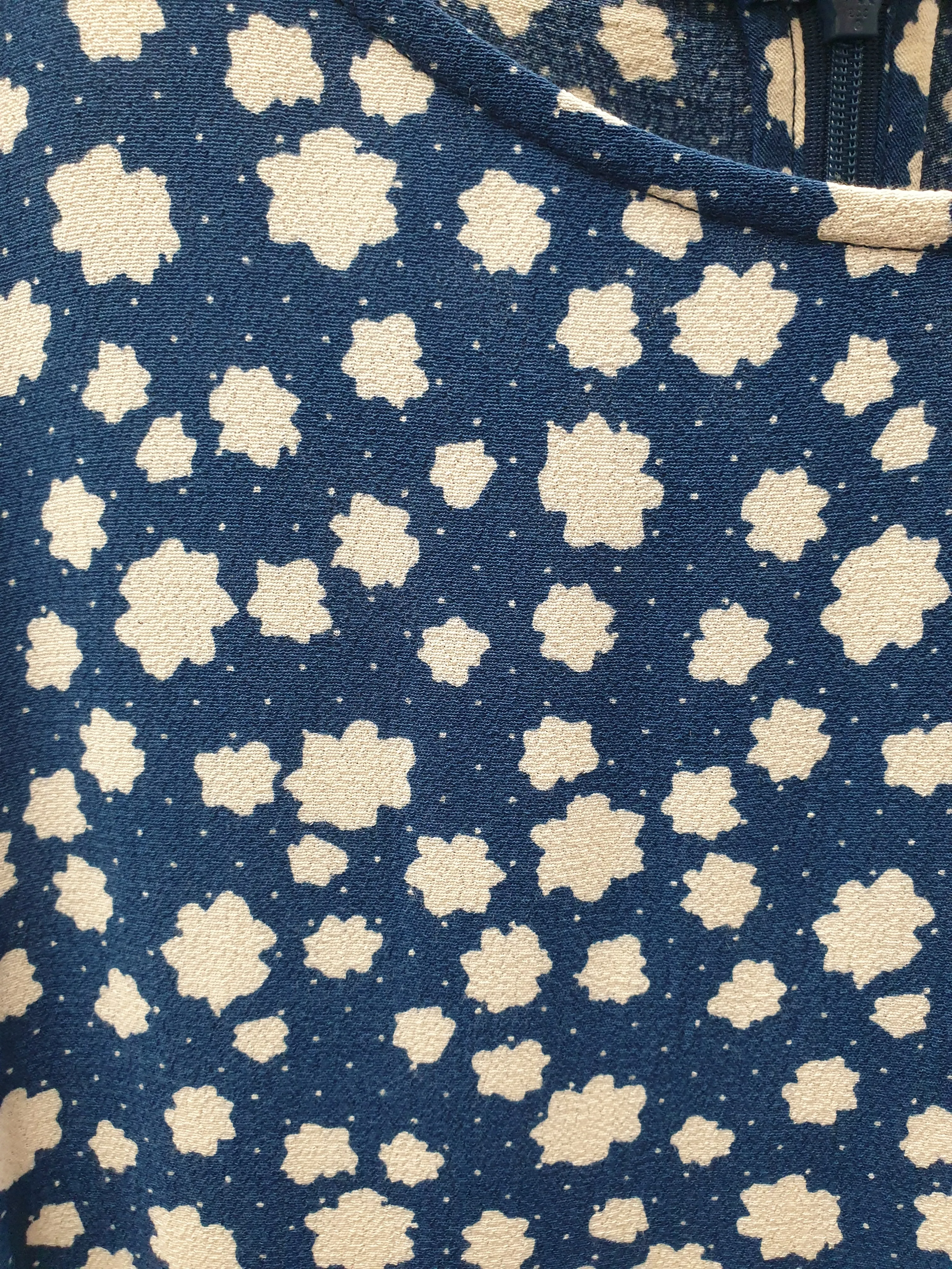 Mister Zimi blue and white long sleeve dress size 10