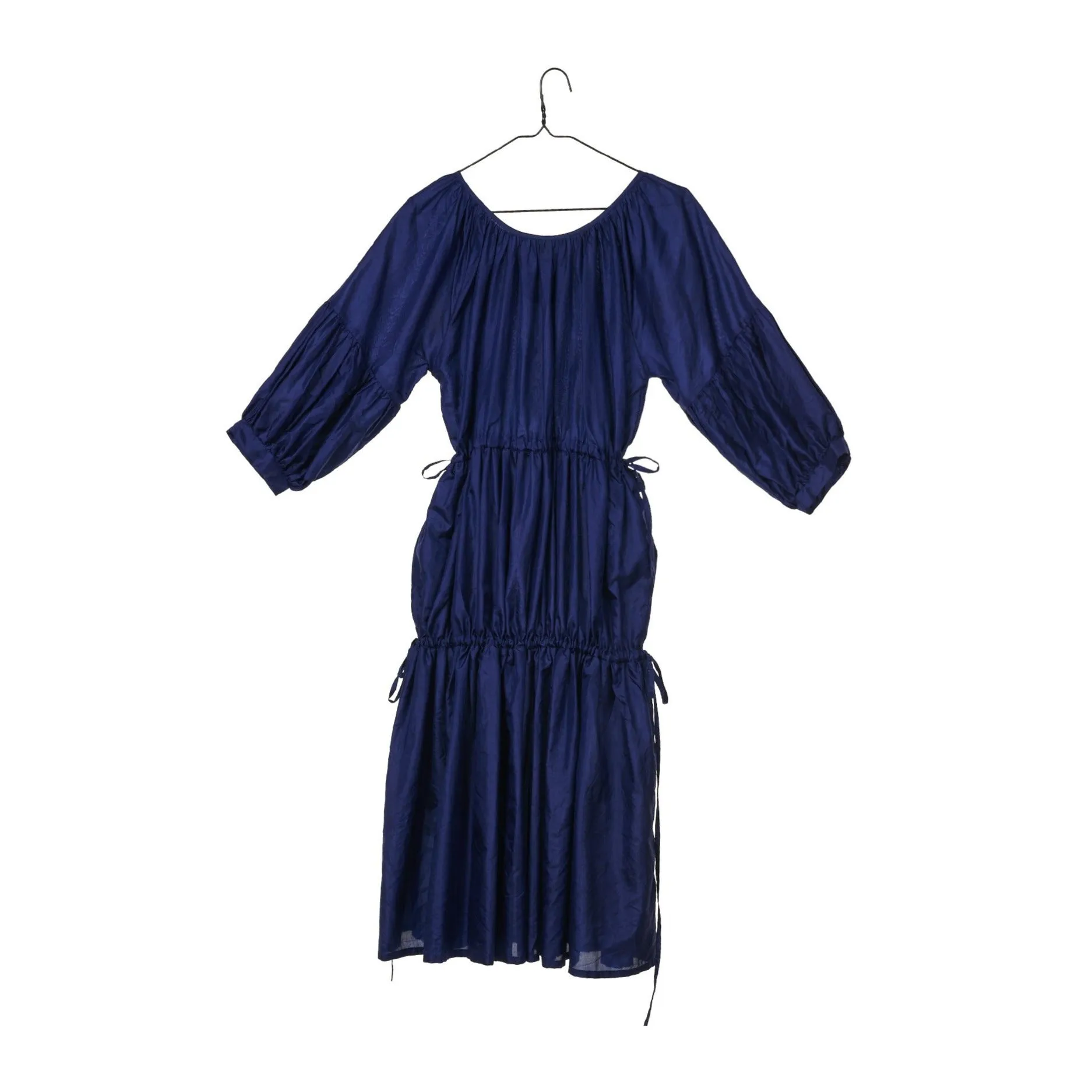 Muffet Dress - Indigo Silk