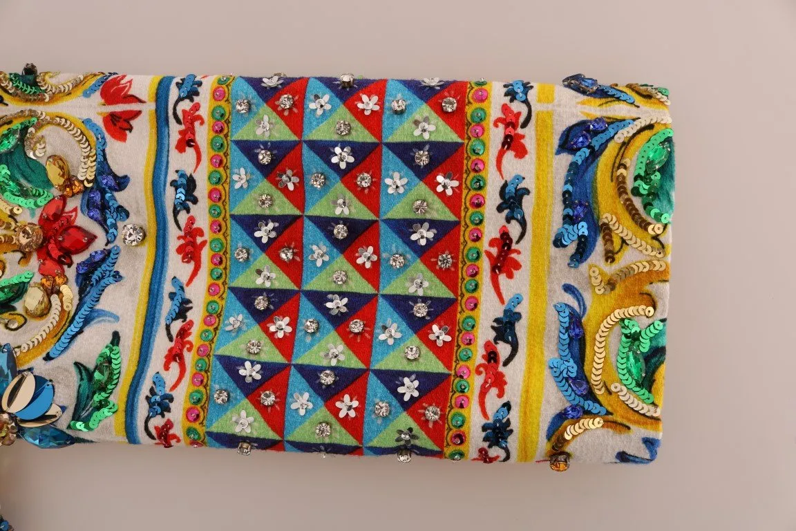 Multicolor Majolica Print Blazer Jacket