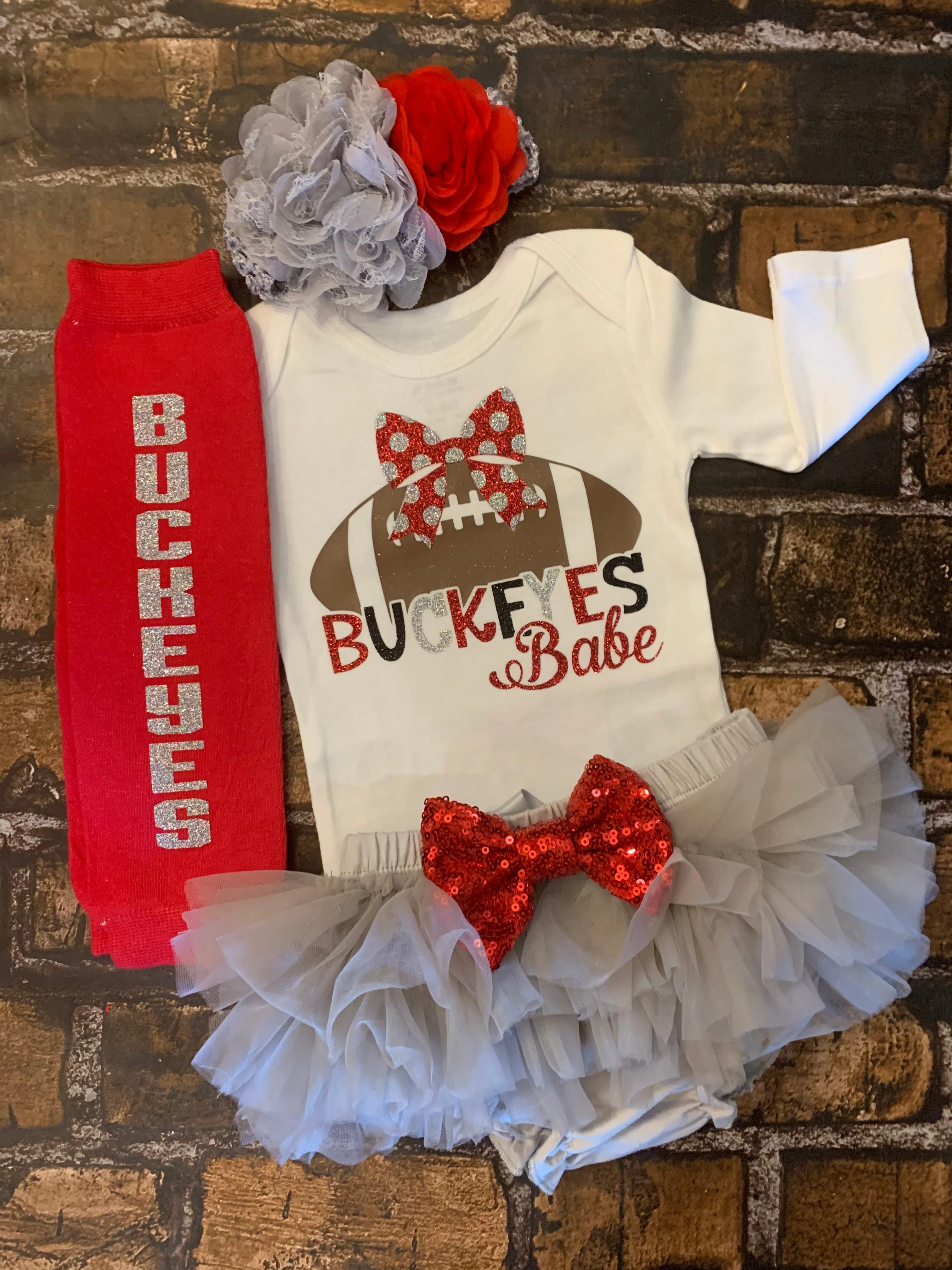 Ohio State Baby Outfit