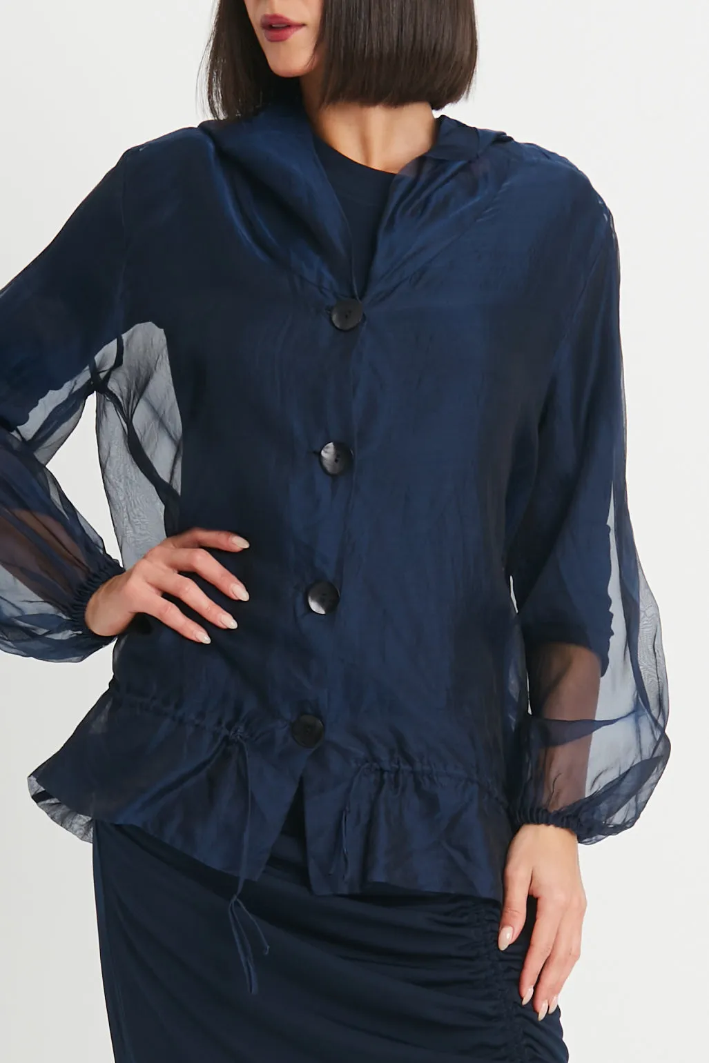 Organza Gathered Jacket