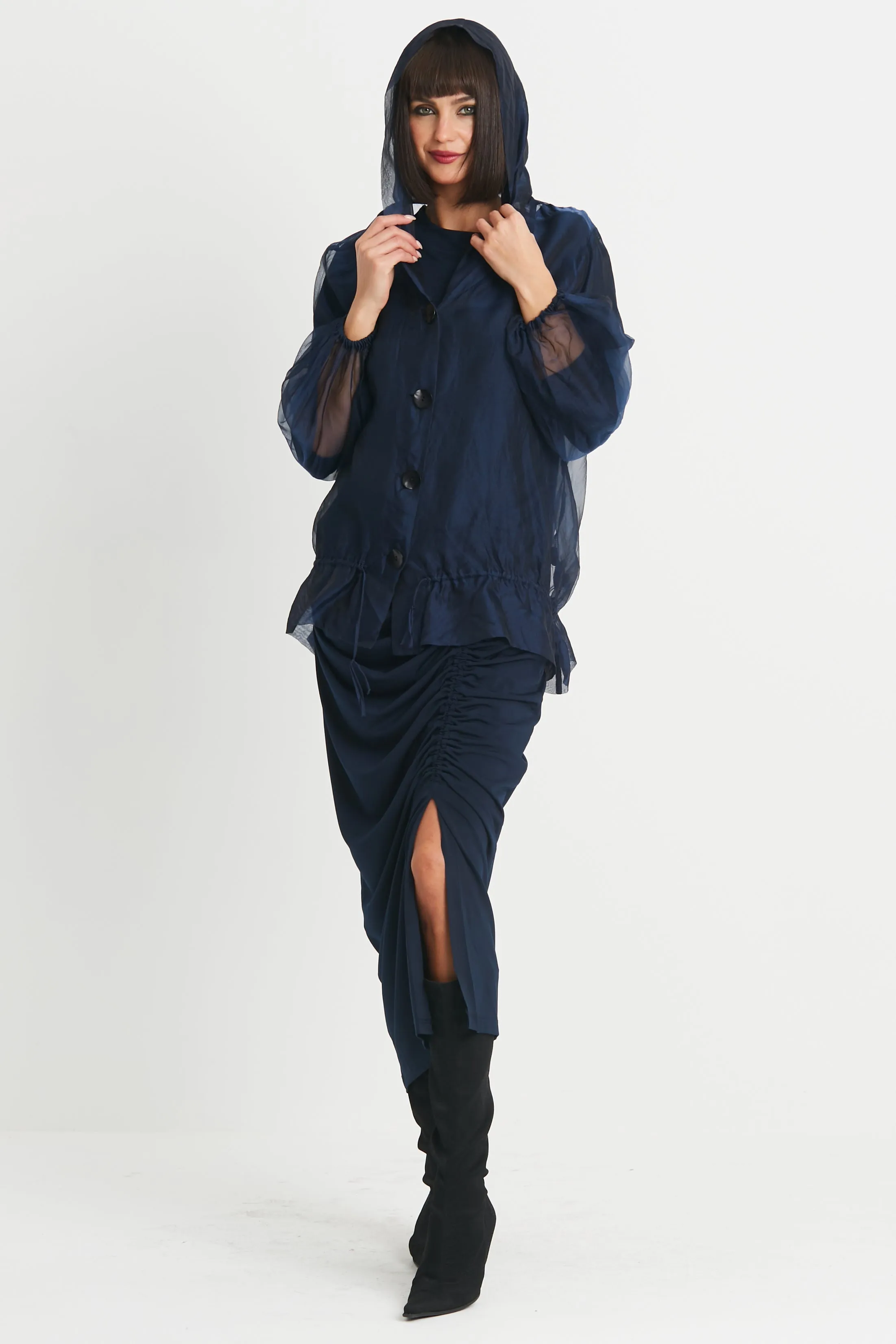 Organza Gathered Jacket