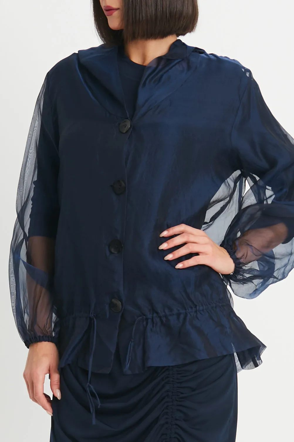 Organza Gathered Jacket