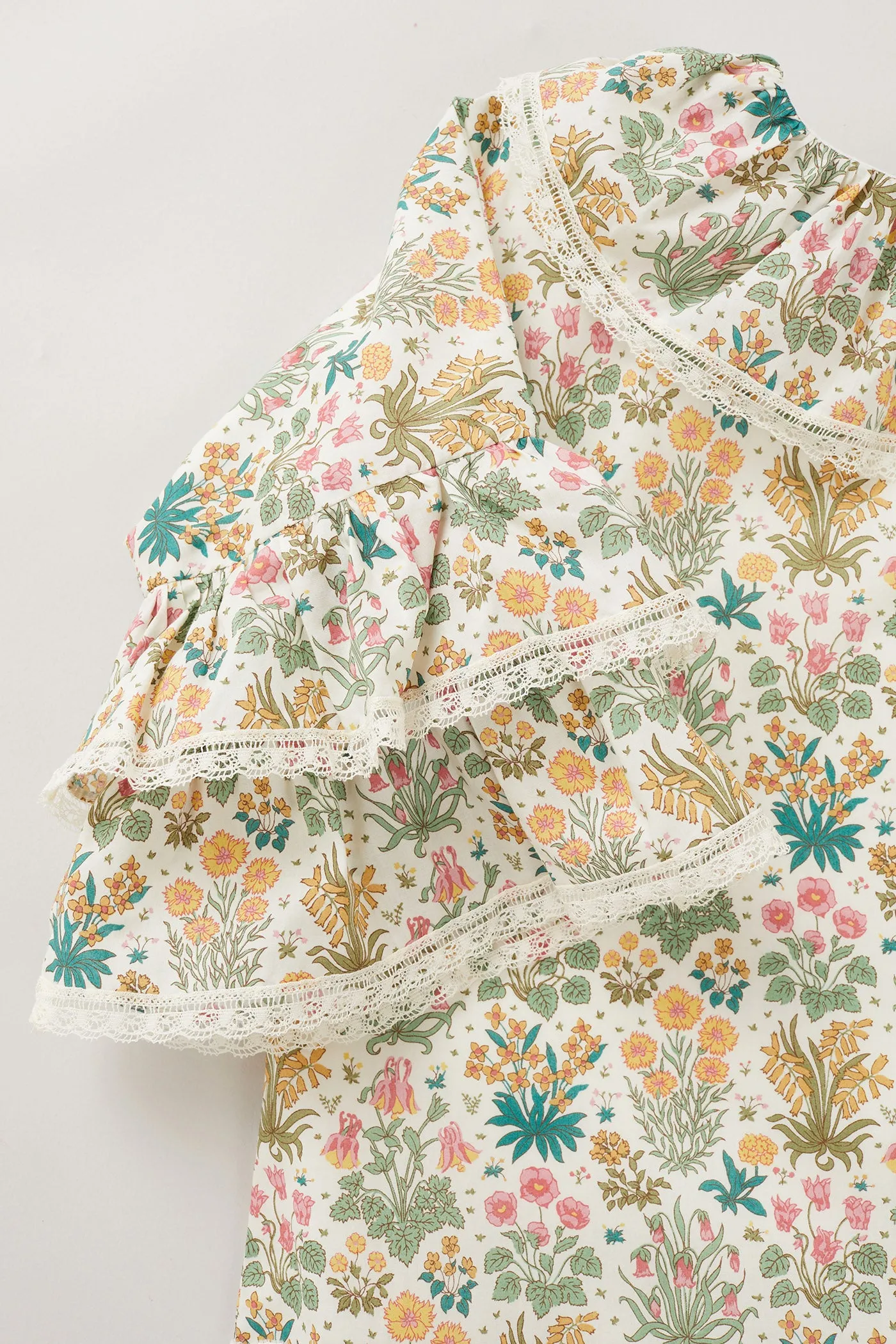 Pastry Dress in Flower Chess Liberty Print