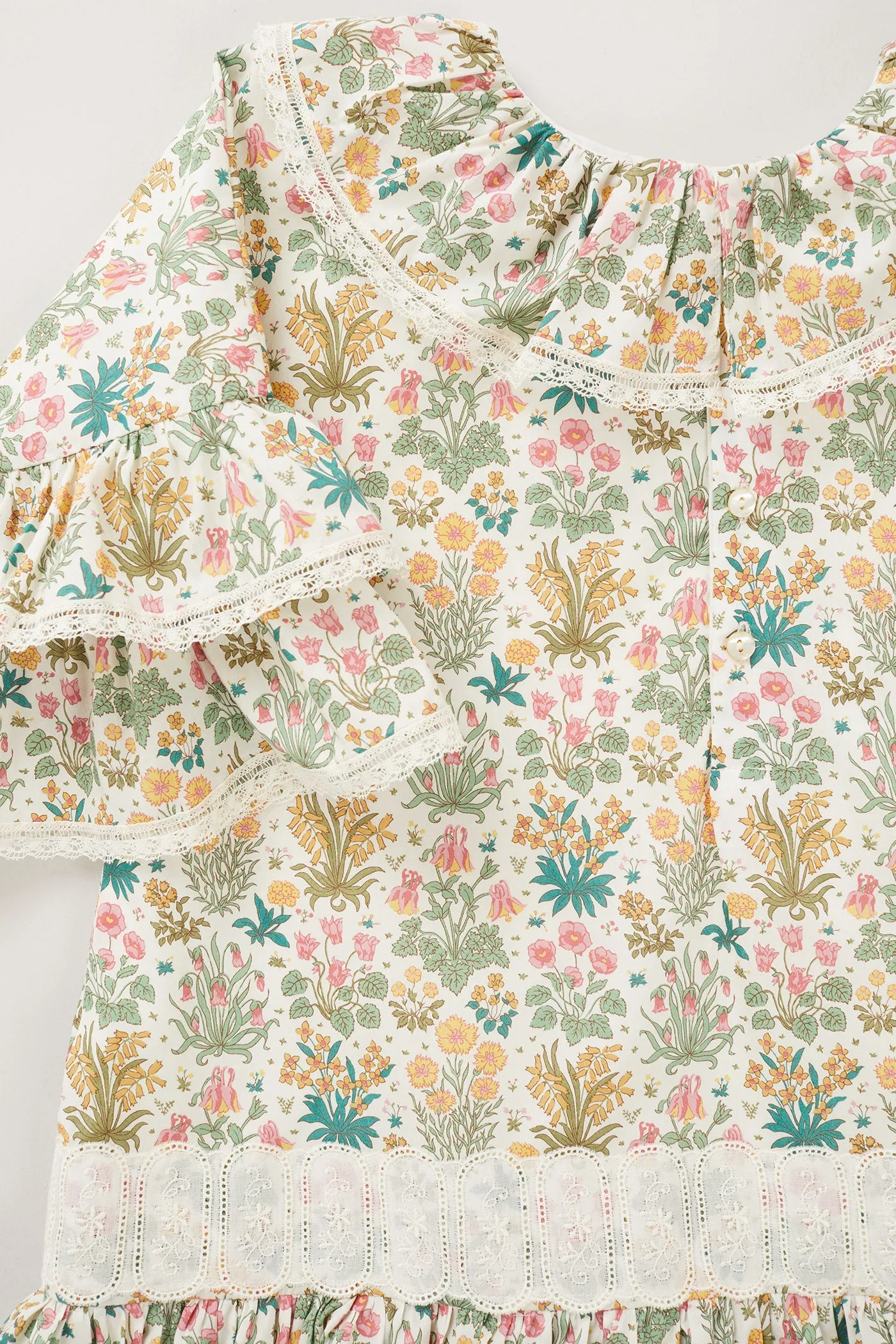 Pastry Dress in Flower Chess Liberty Print