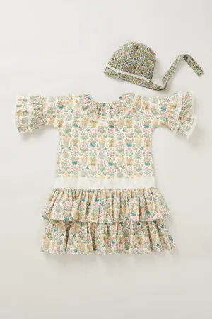Pastry Dress in Flower Chess Liberty Print
