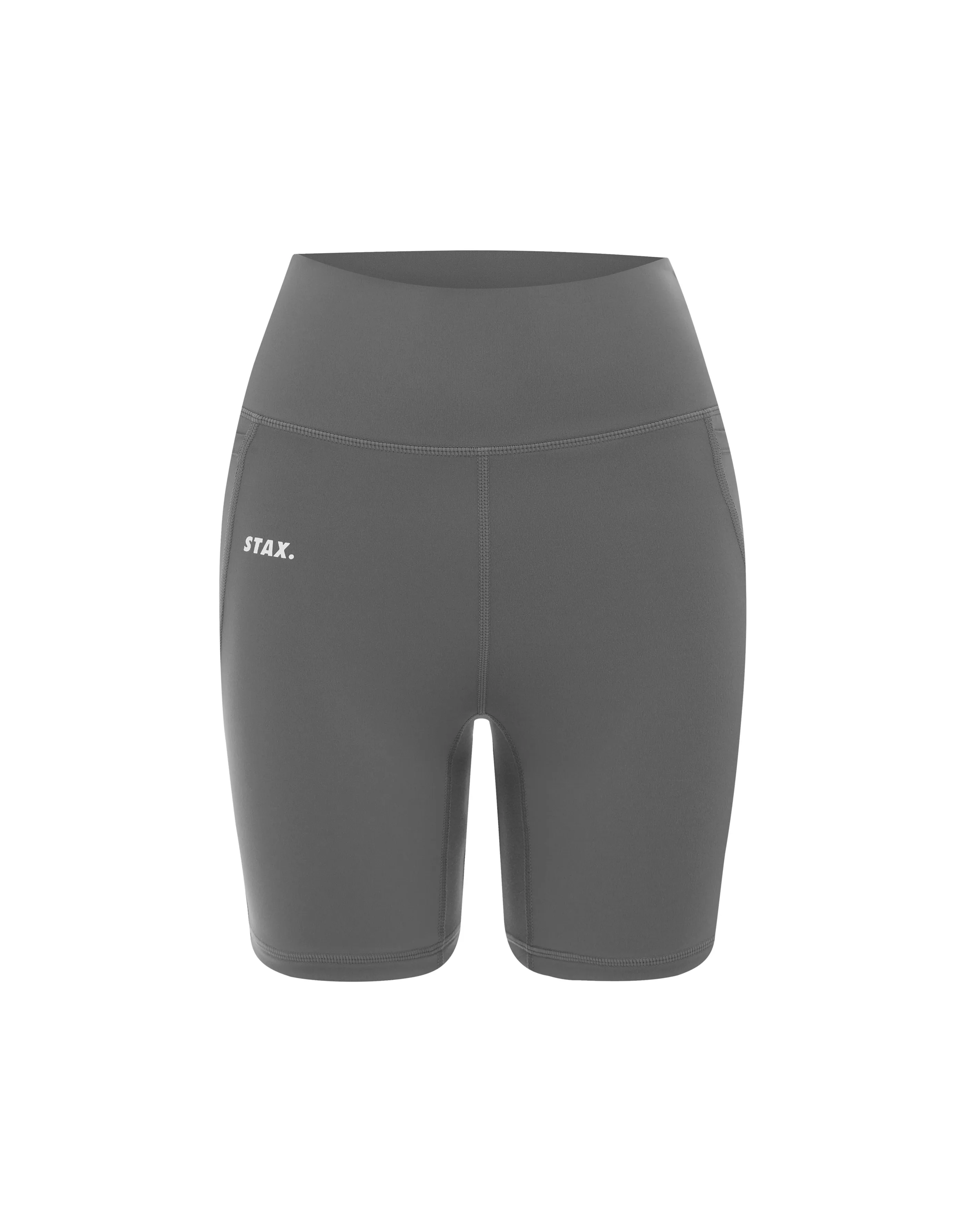 Phone Pocket Midi Bike Shorts NANDEX ™ - Charcoal Grey