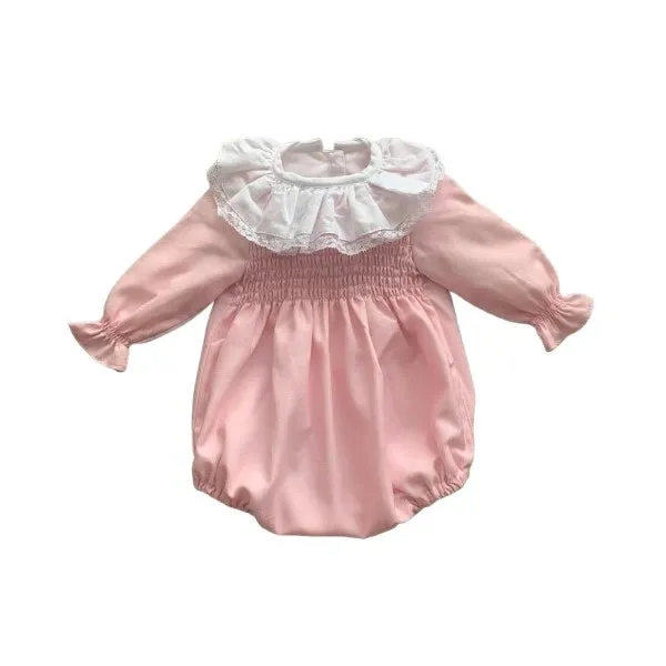 Pink Emily Smocked Romper