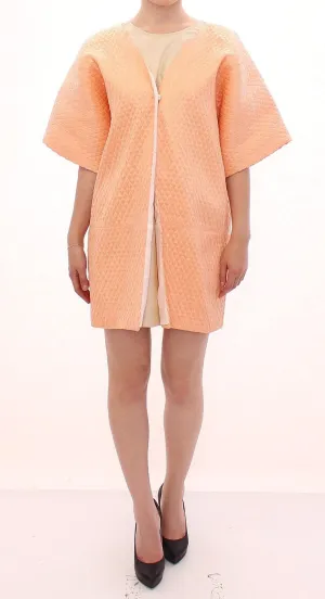 Pink Short Sleeves Jacket Coat