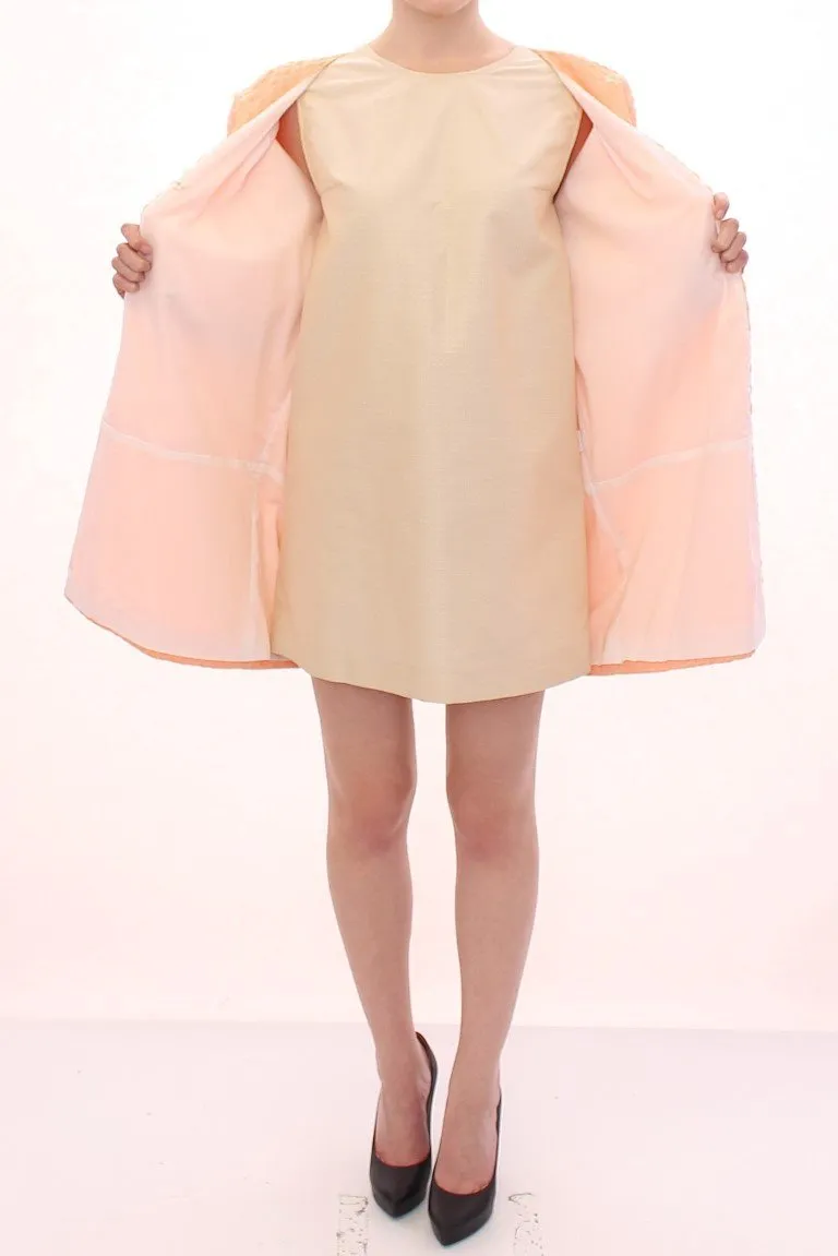 Pink Short Sleeves Jacket Coat