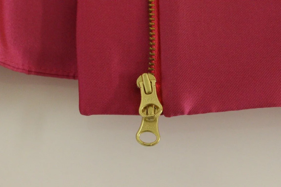 Pink silk blend jacket