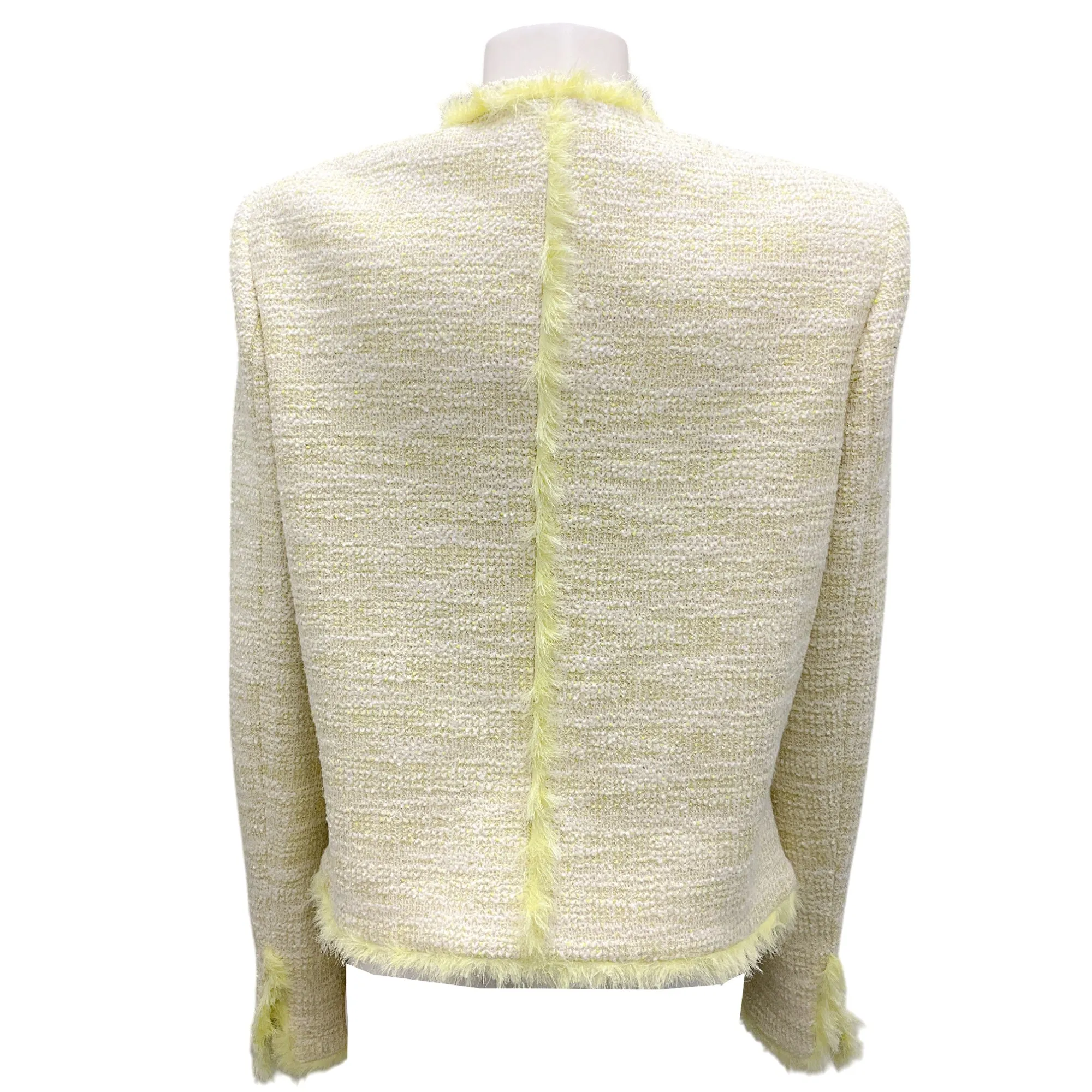 Prabal Gurung Mimosa Fringed Tweed Jacket