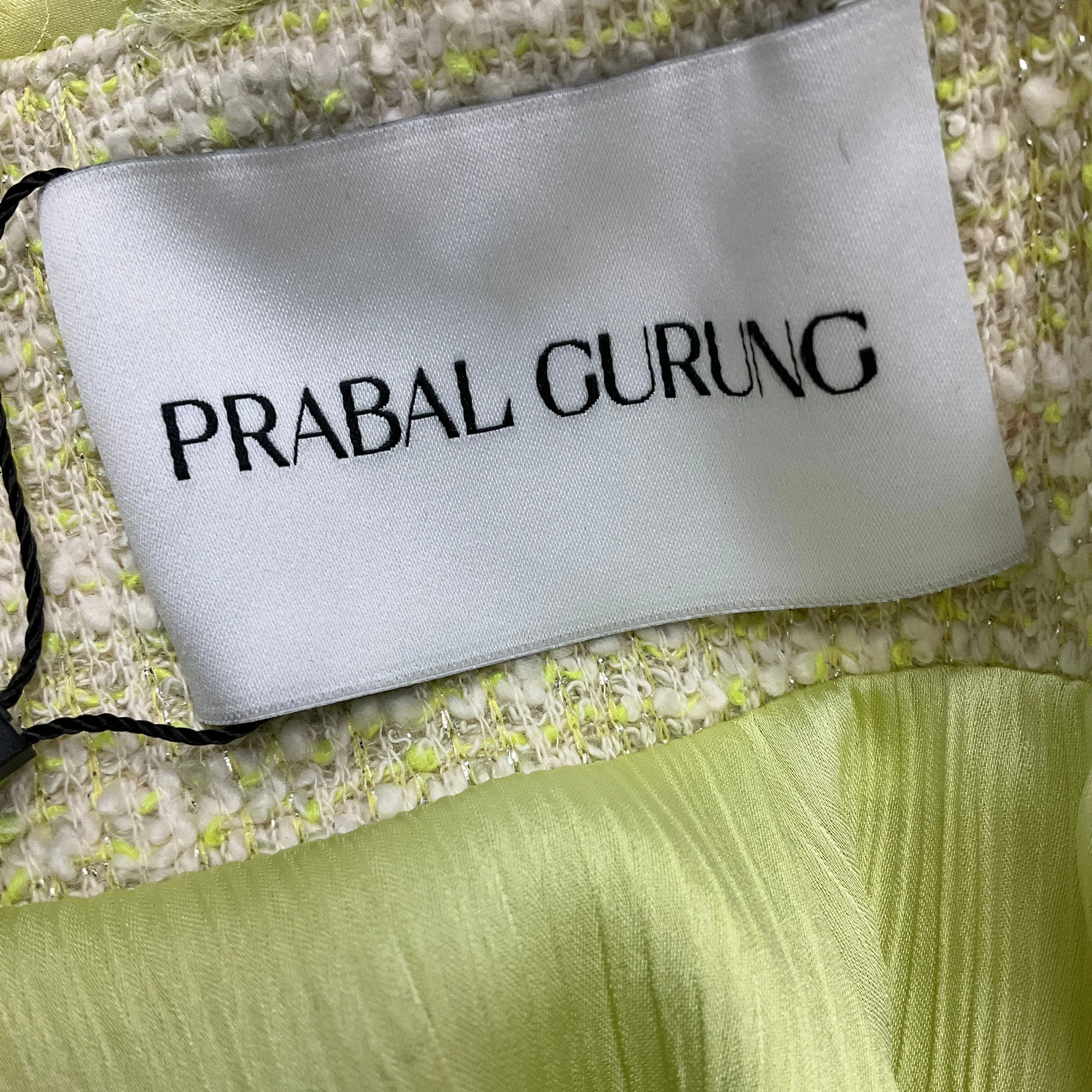 Prabal Gurung Mimosa Fringed Tweed Jacket