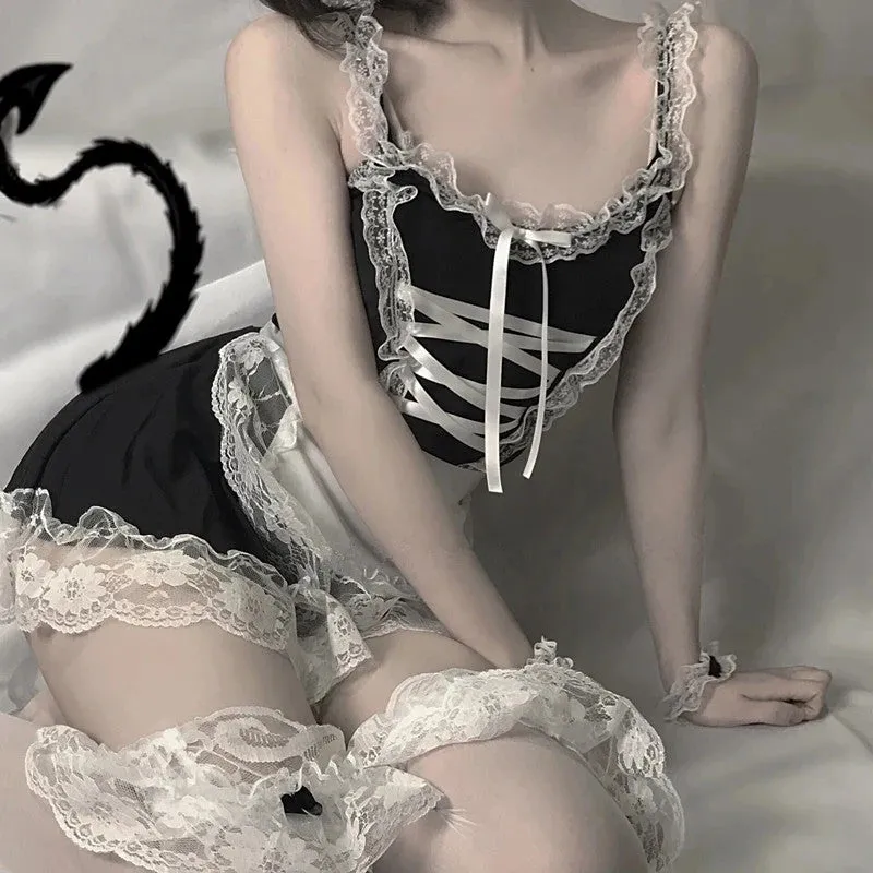 "LACE COS MAID" UNDERWEAR SET D042019