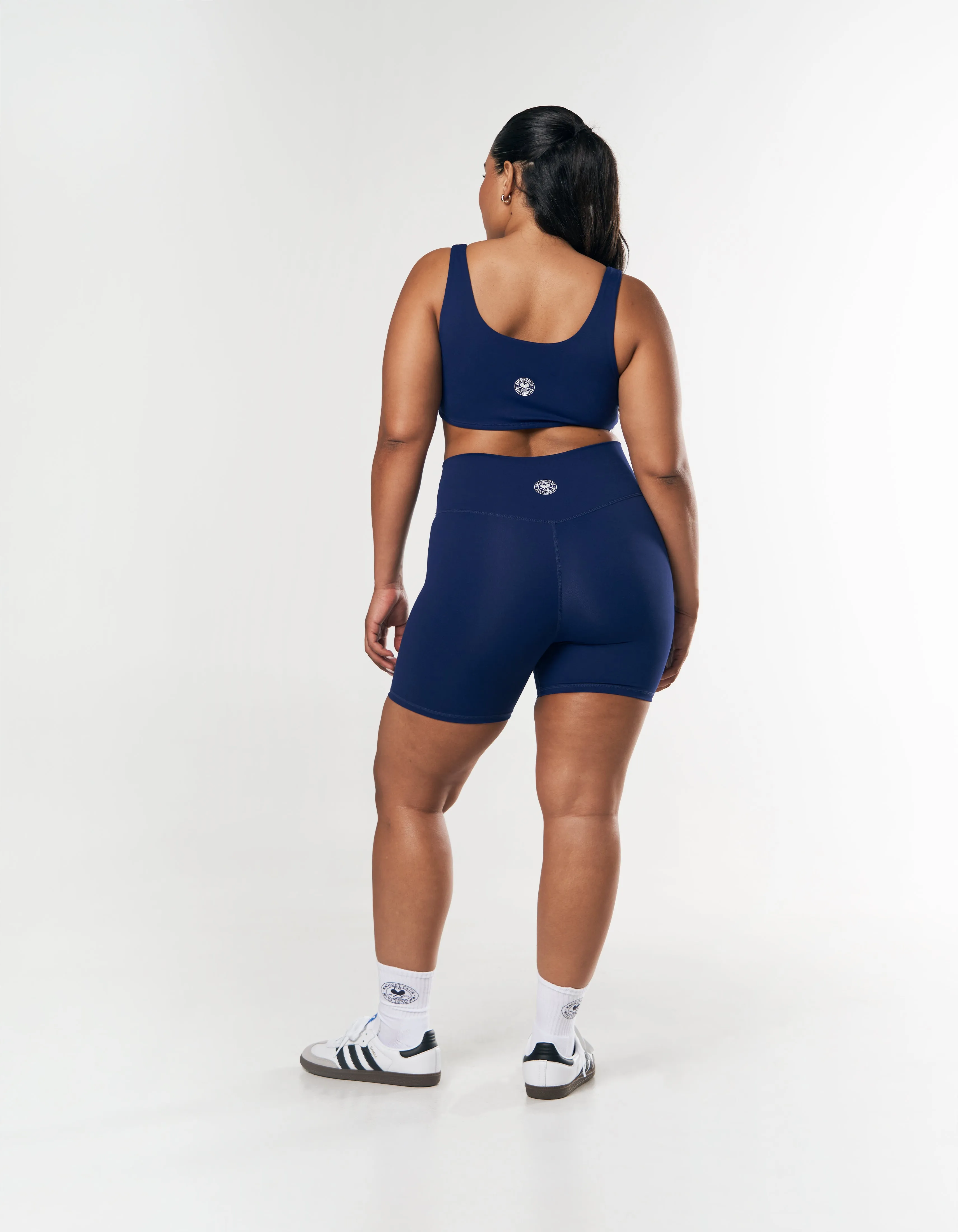 Racquet Club Midi Bike Shorts - Navy