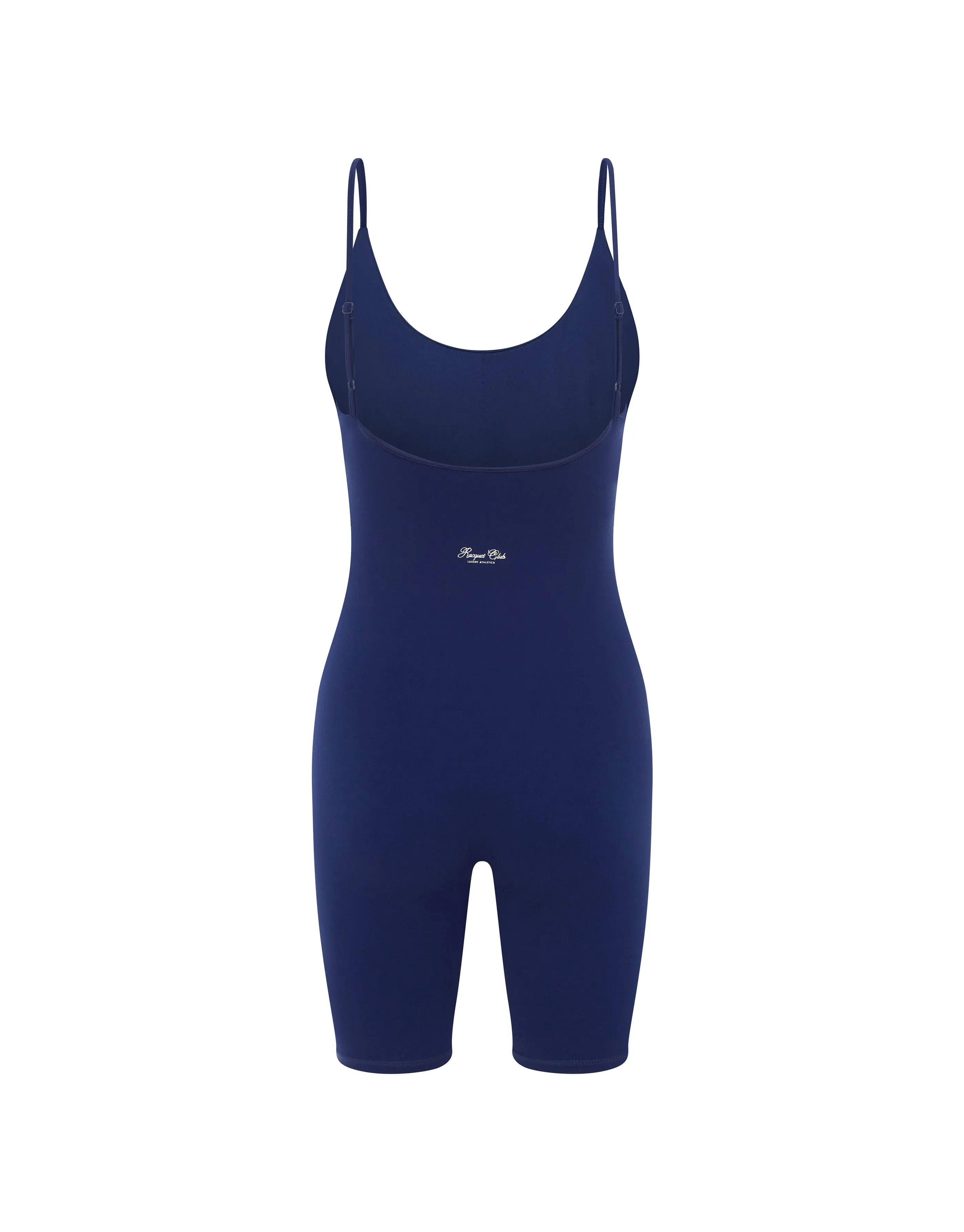 Racquet Club Short Leg Bodysuit - Navy