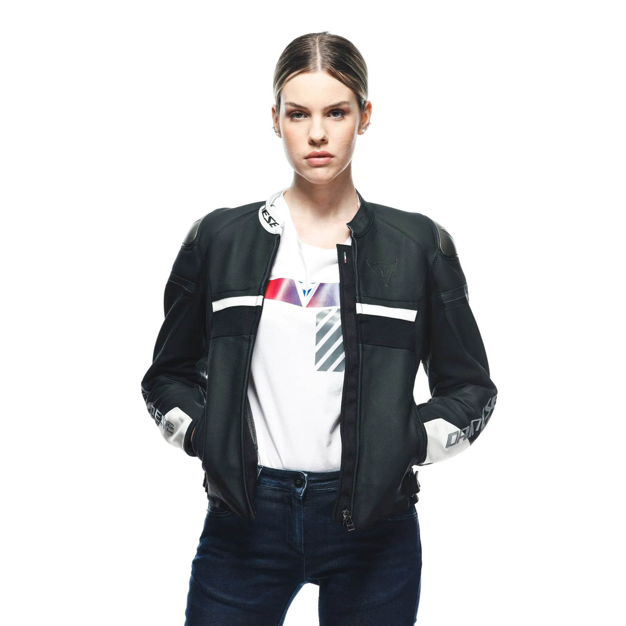 Rapida Lady Perforated Leather Jacket