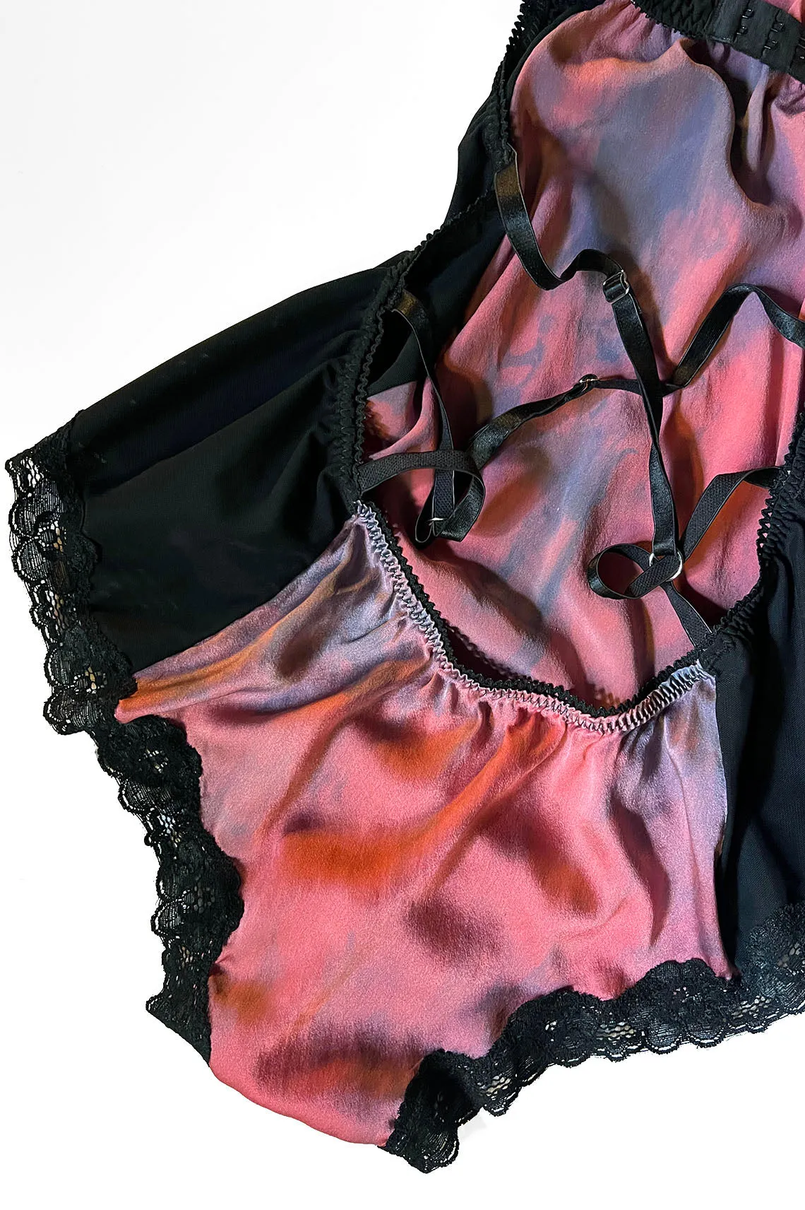 READY TO SHIP Eternal Daze Bodysuit in Hand Dyed Silk Charmeuse