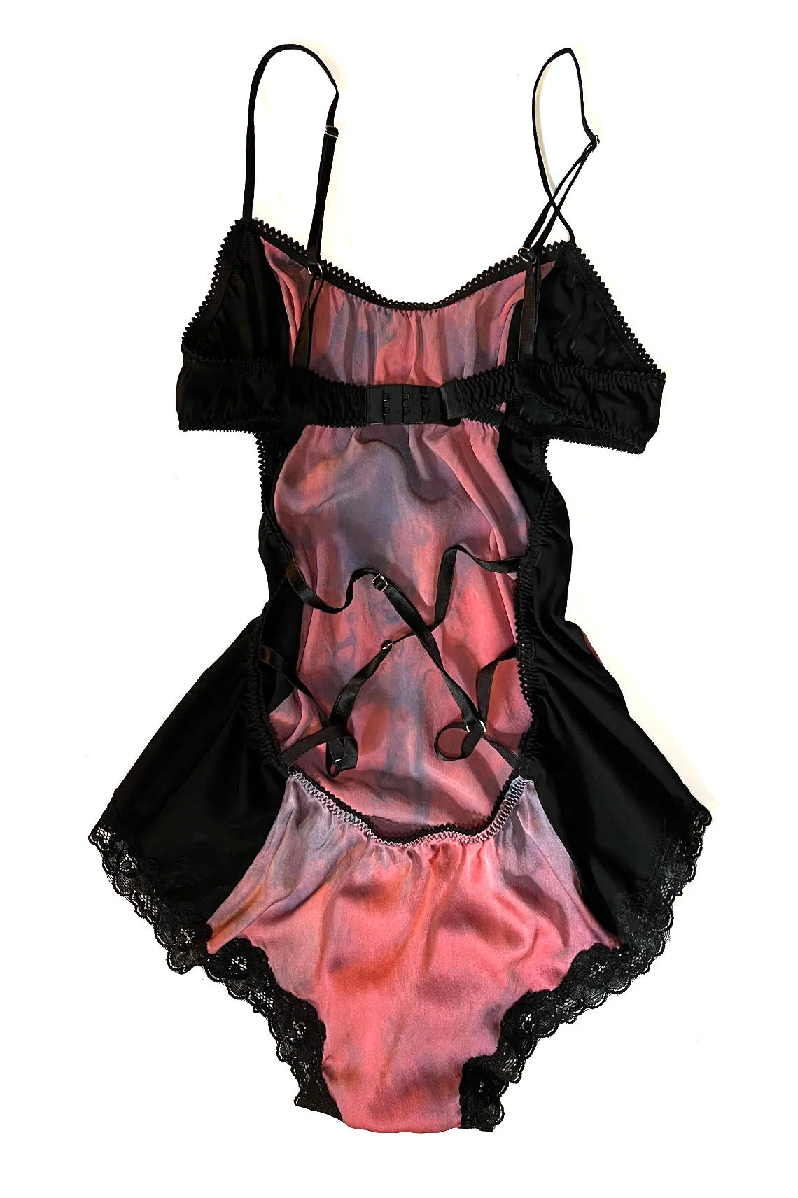 READY TO SHIP Eternal Daze Bodysuit in Hand Dyed Silk Charmeuse