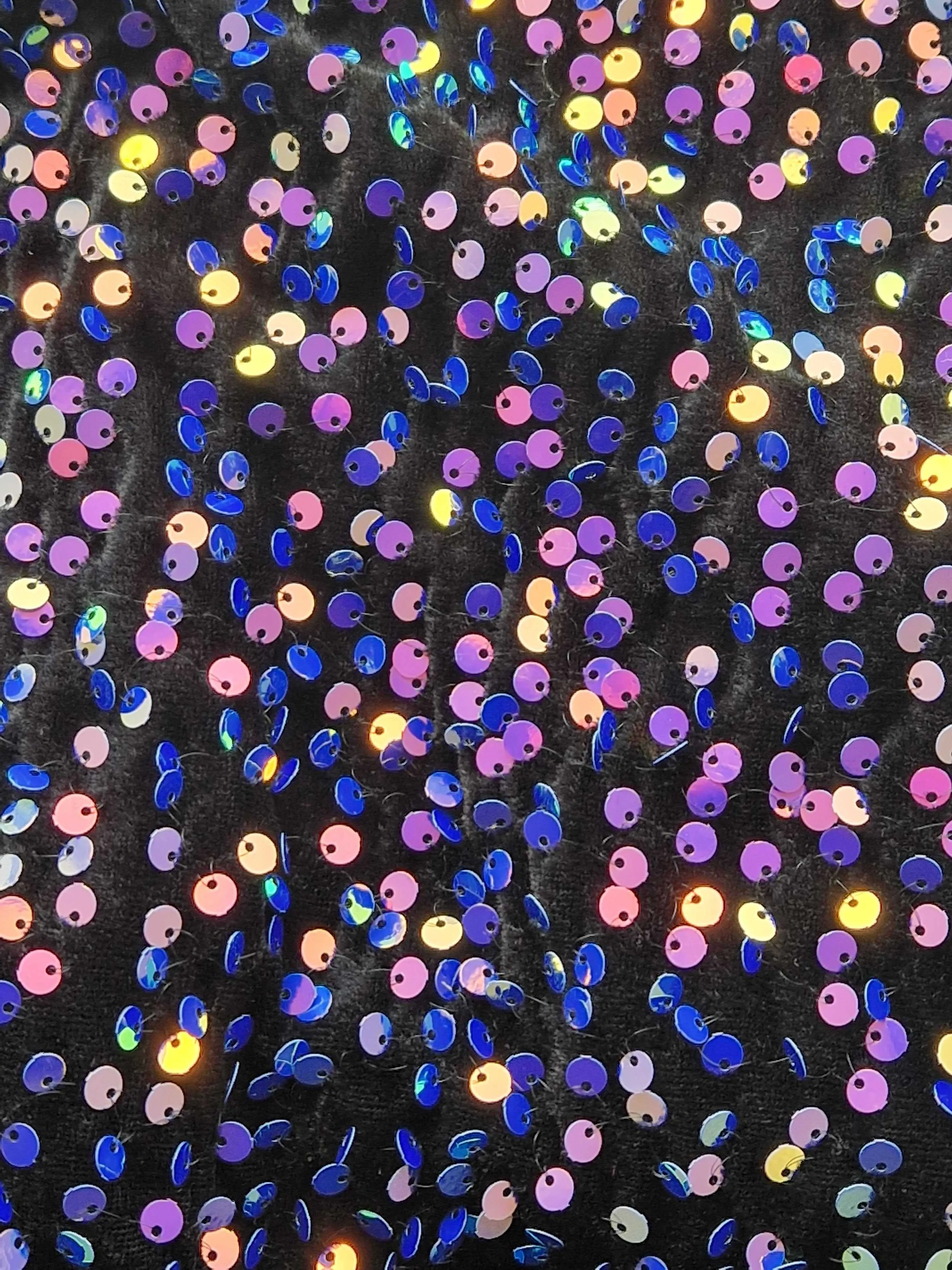 Rolling Vertigo Bodysuit - Iridescent Midnight Sequin