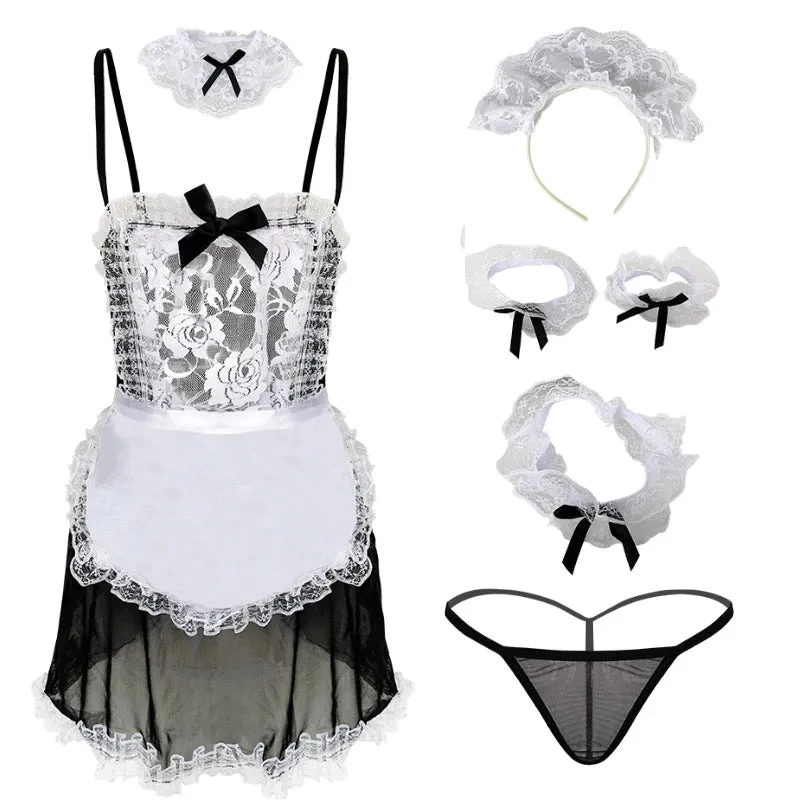 Rose Lace Cute Maid Outfit ER5899