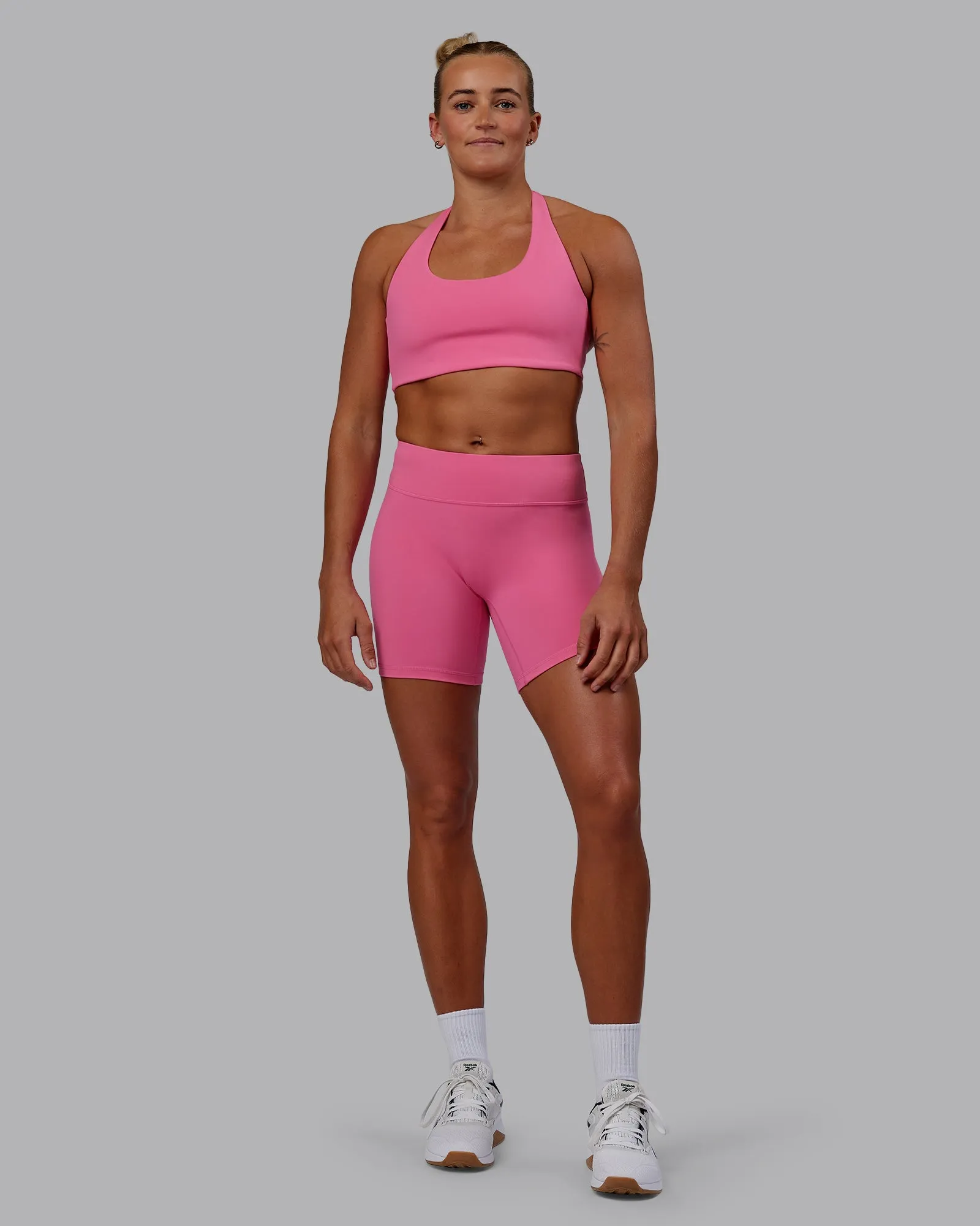 RXD Low Waist Mid Short Tights - Carmine Rose