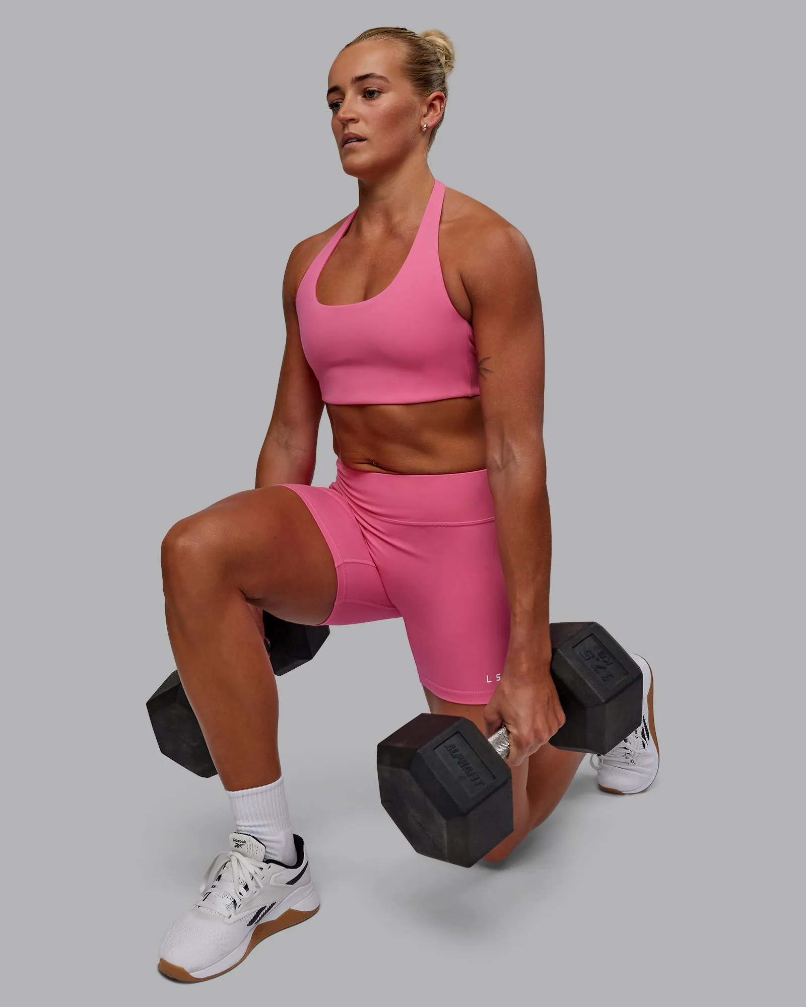 RXD Low Waist Mid Short Tights - Carmine Rose