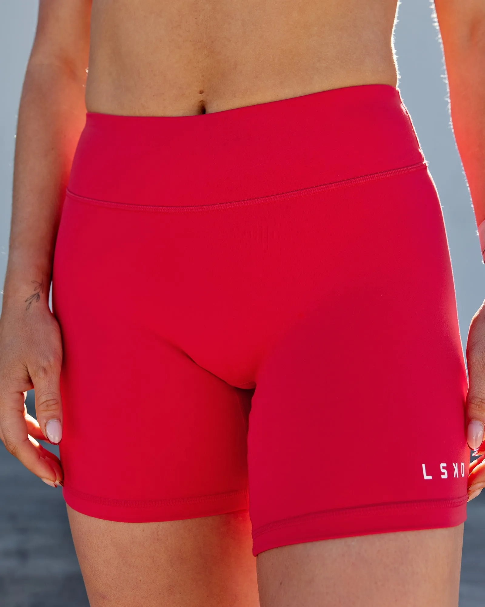 RXD Low Waist Mid Short Tights - Scarlet