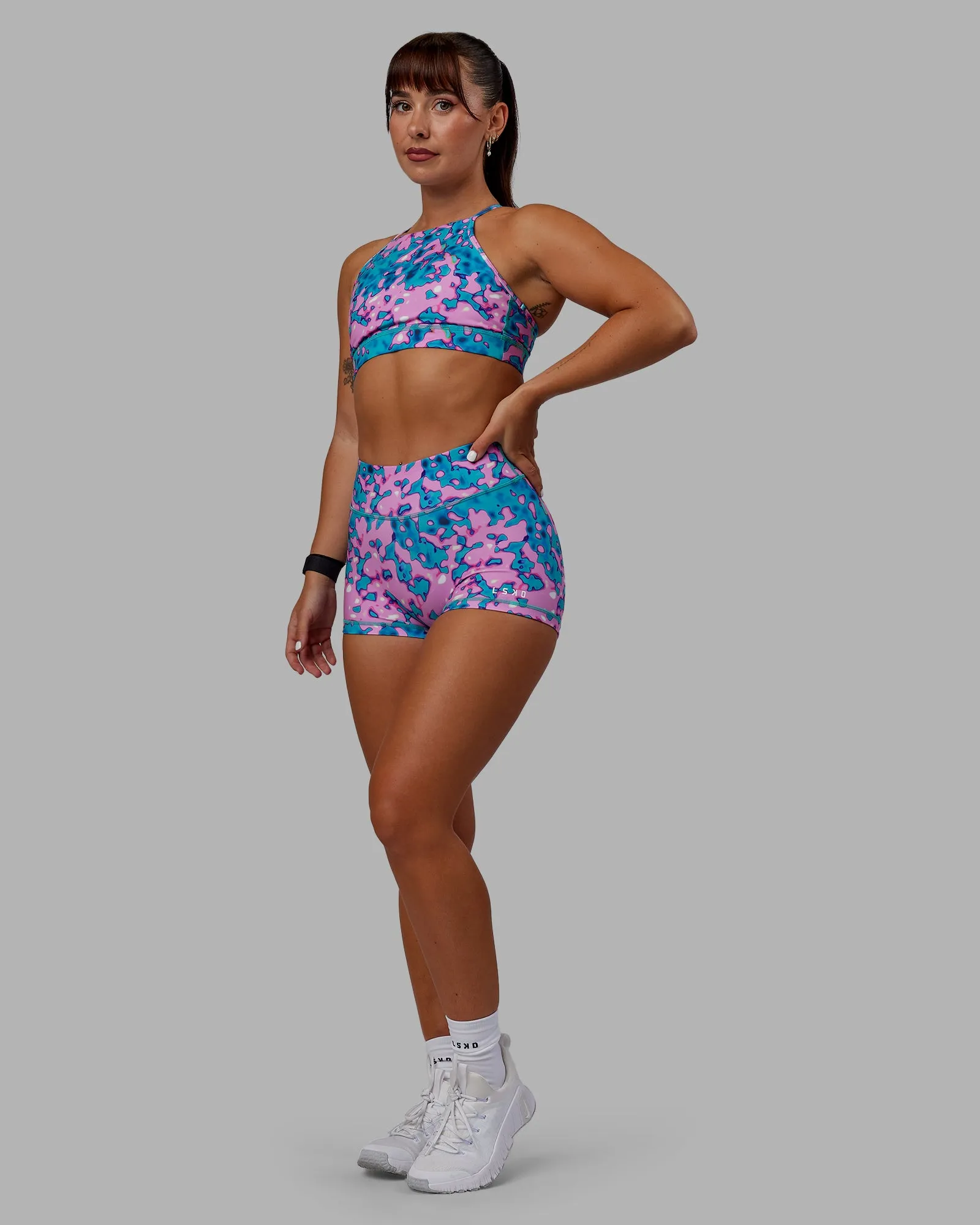 RXD Micro Short Tights - Neon Camo