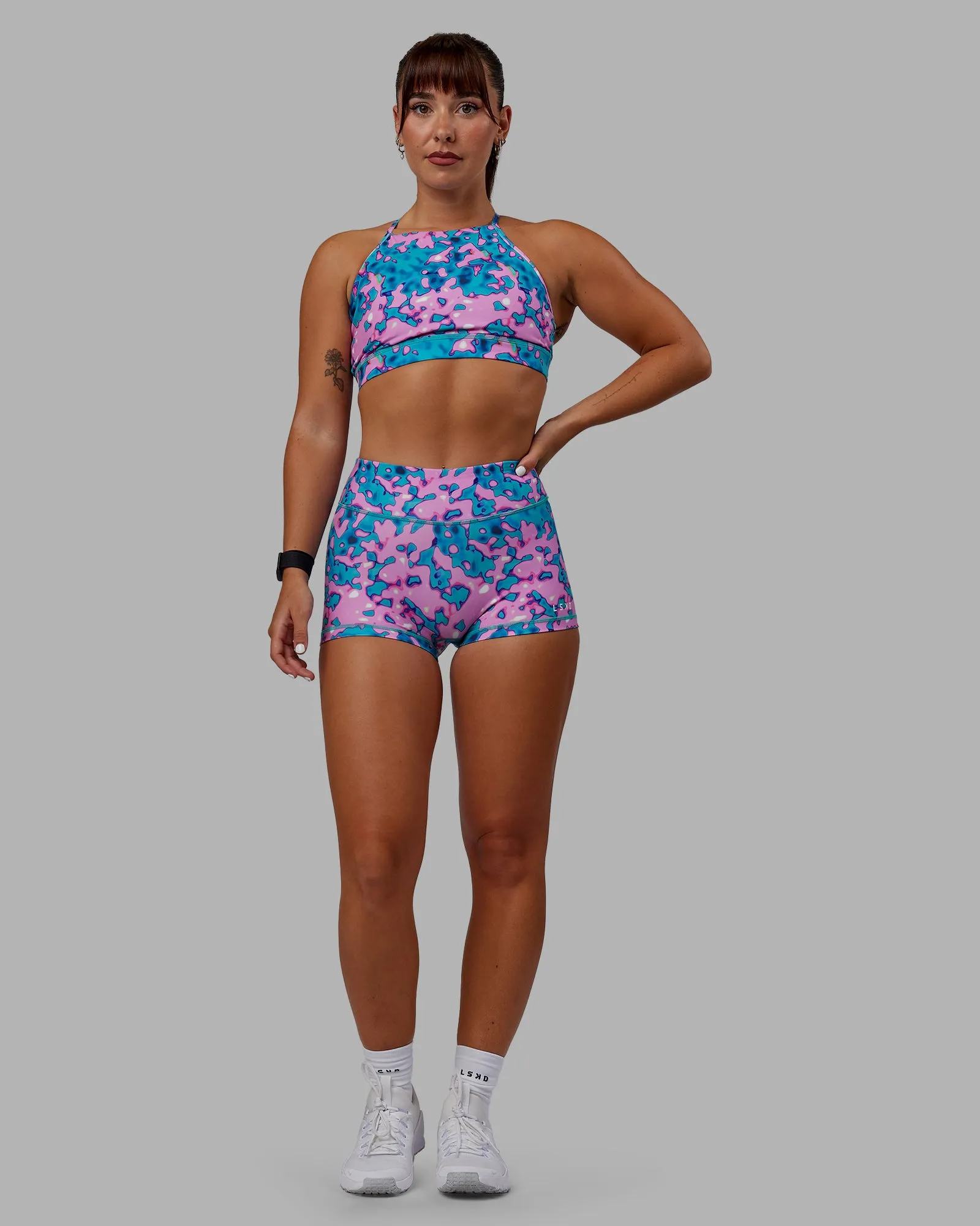RXD Micro Short Tights - Neon Camo
