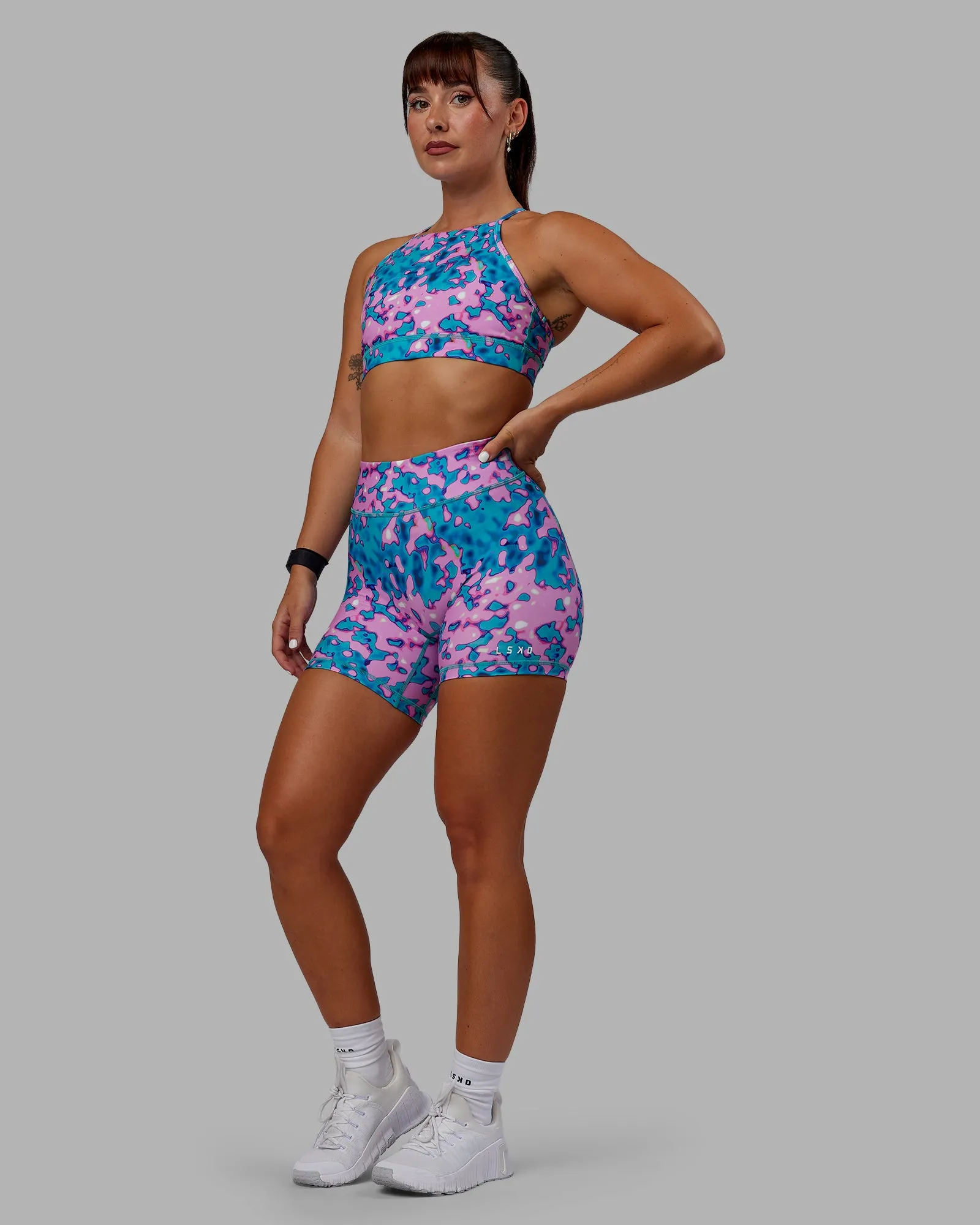 RXD Mid Short Tights - Neon Camo