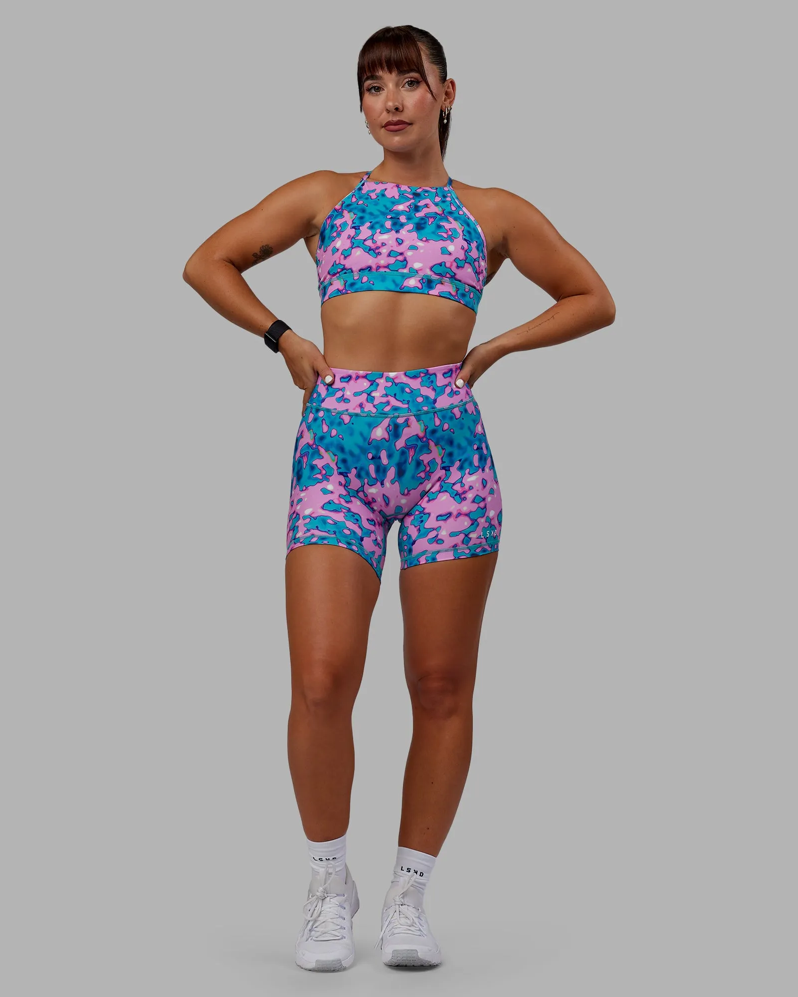 RXD Mid Short Tights - Neon Camo