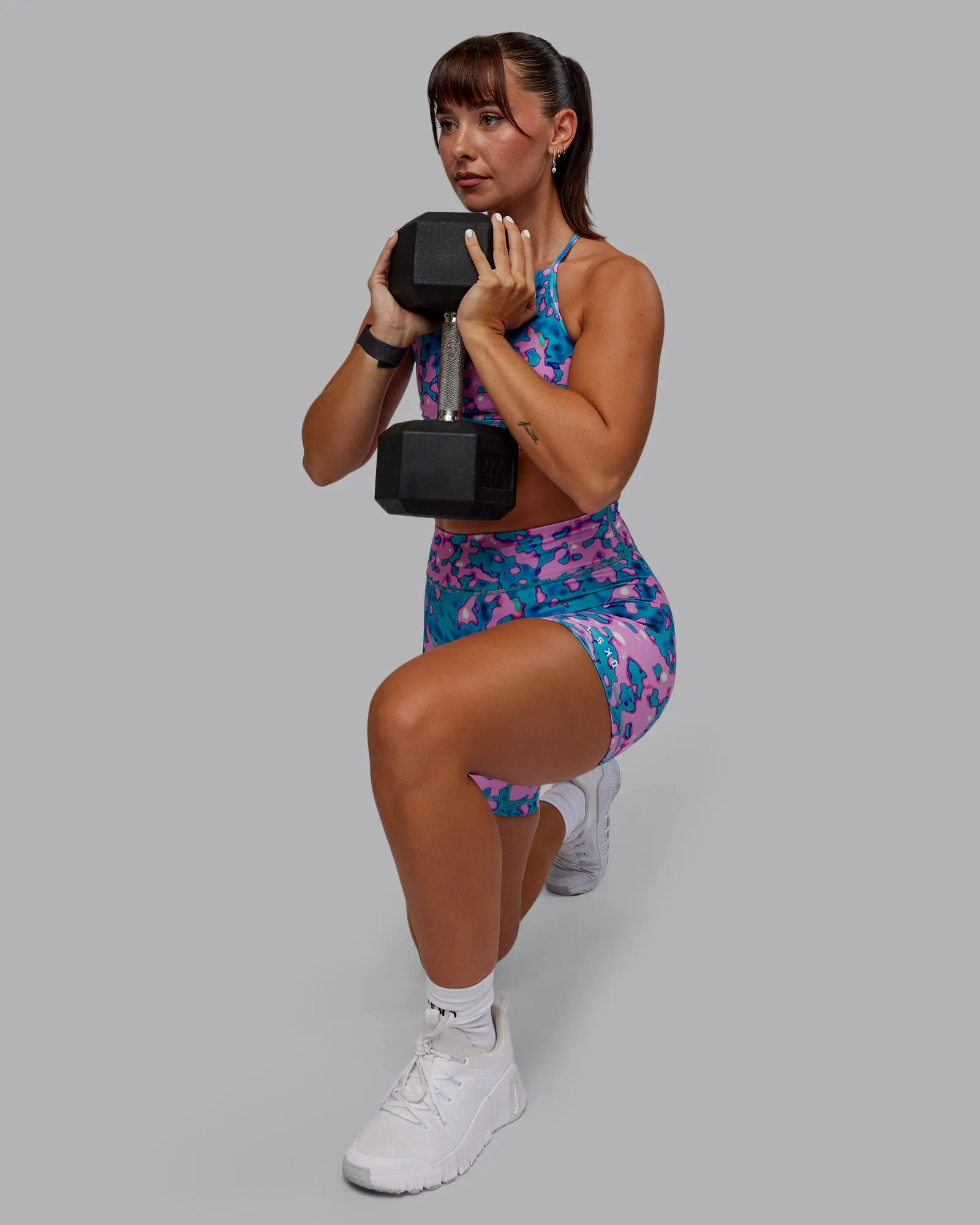 RXD Mid Short Tights - Neon Camo