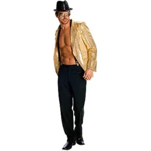 Sequin Jacket Mens Gold Size M