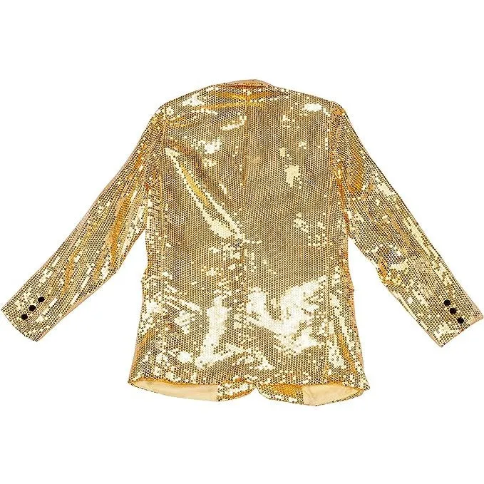 Sequin Jacket Mens Gold Size M