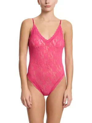 Signature Lace® Thong Back Bodysuit Un-Beet-Able Pink