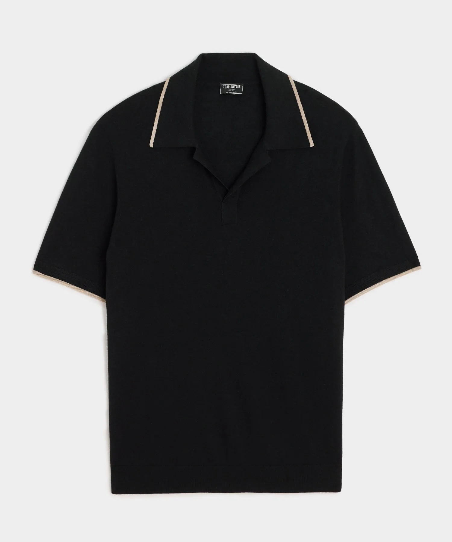 Silk-Cashmere Tipped Sweater Polo