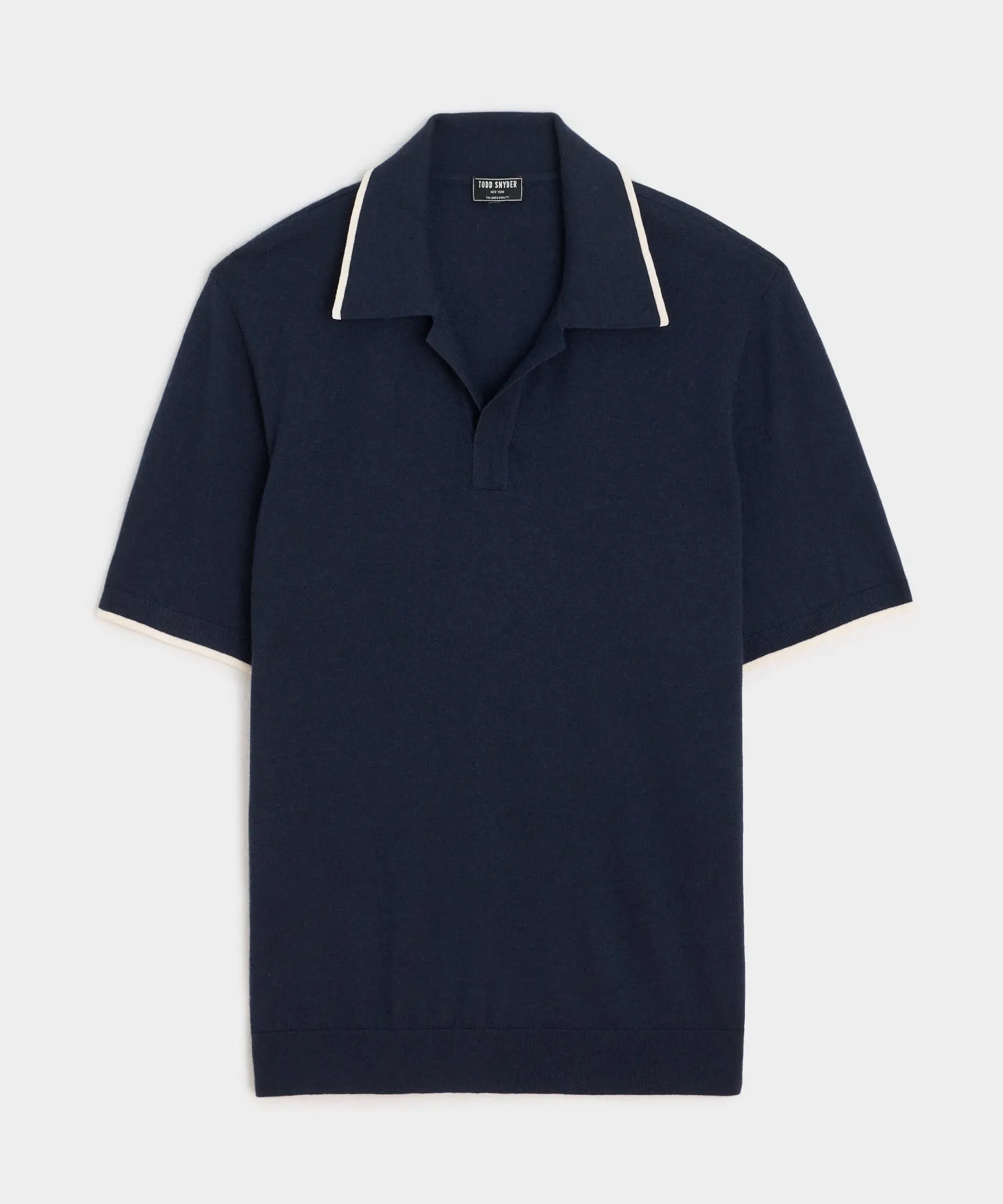Silk-Cashmere Tipped Sweater Polo