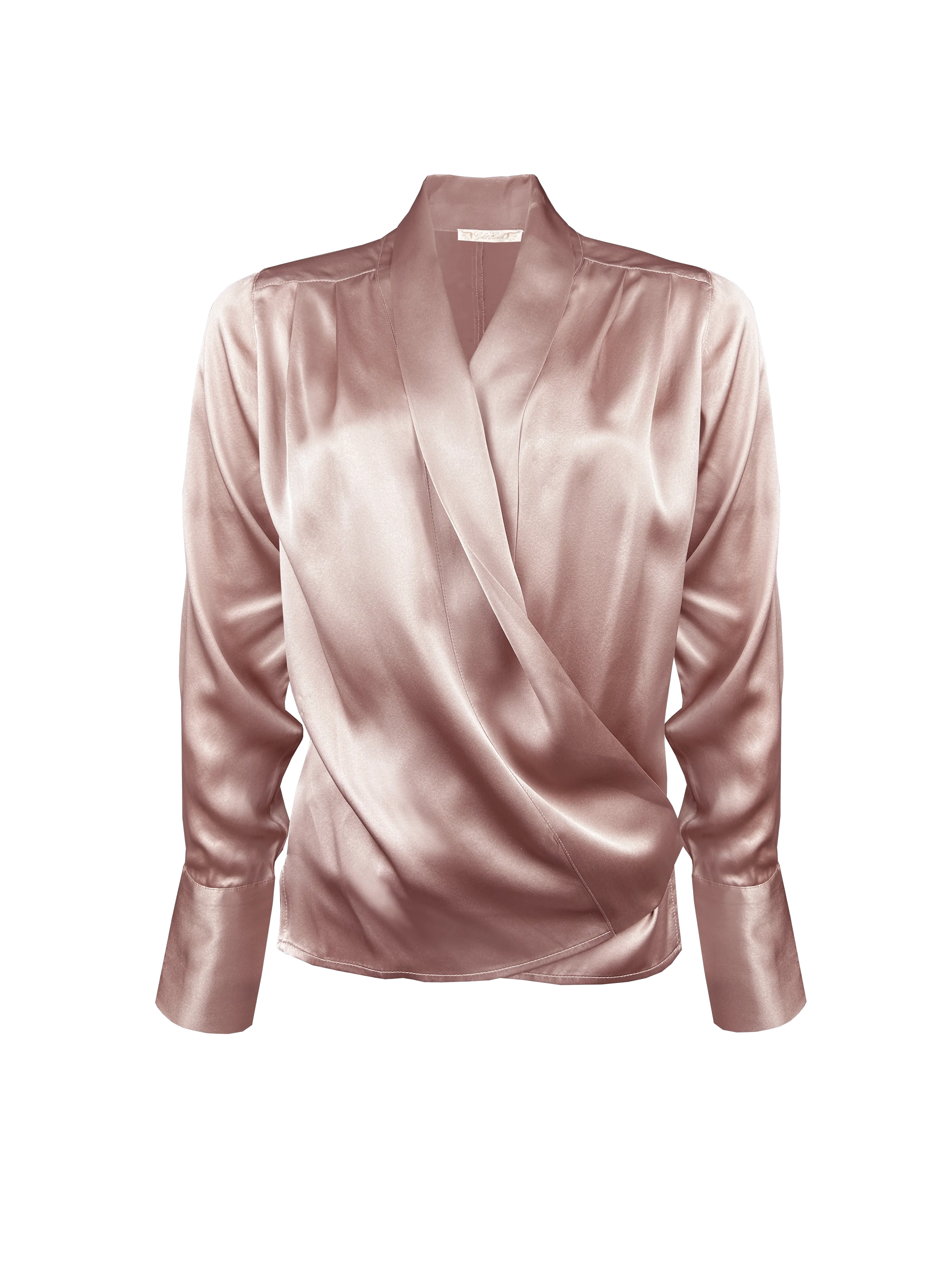 Silk Pleated Shrug Pastel Rose